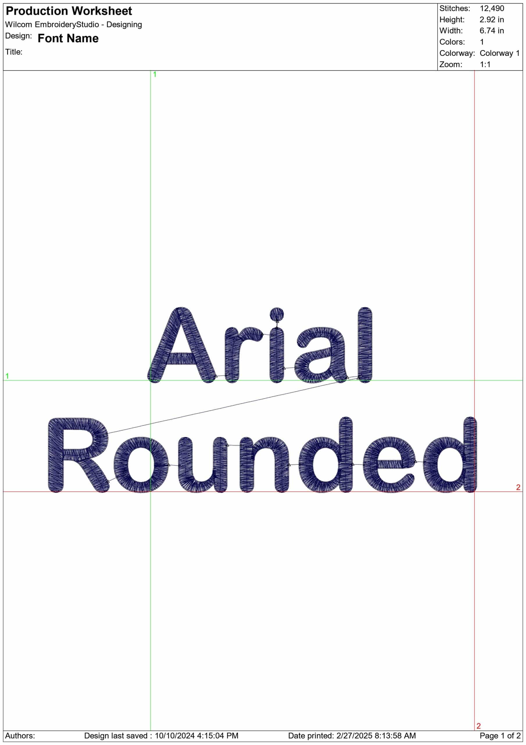Arial Rounded Font Embroidery Font Set - 0.5" 1" 1.5" 2" 2.5" 3"  - Machine Embroidery Alphabet Font - instant download — view 4