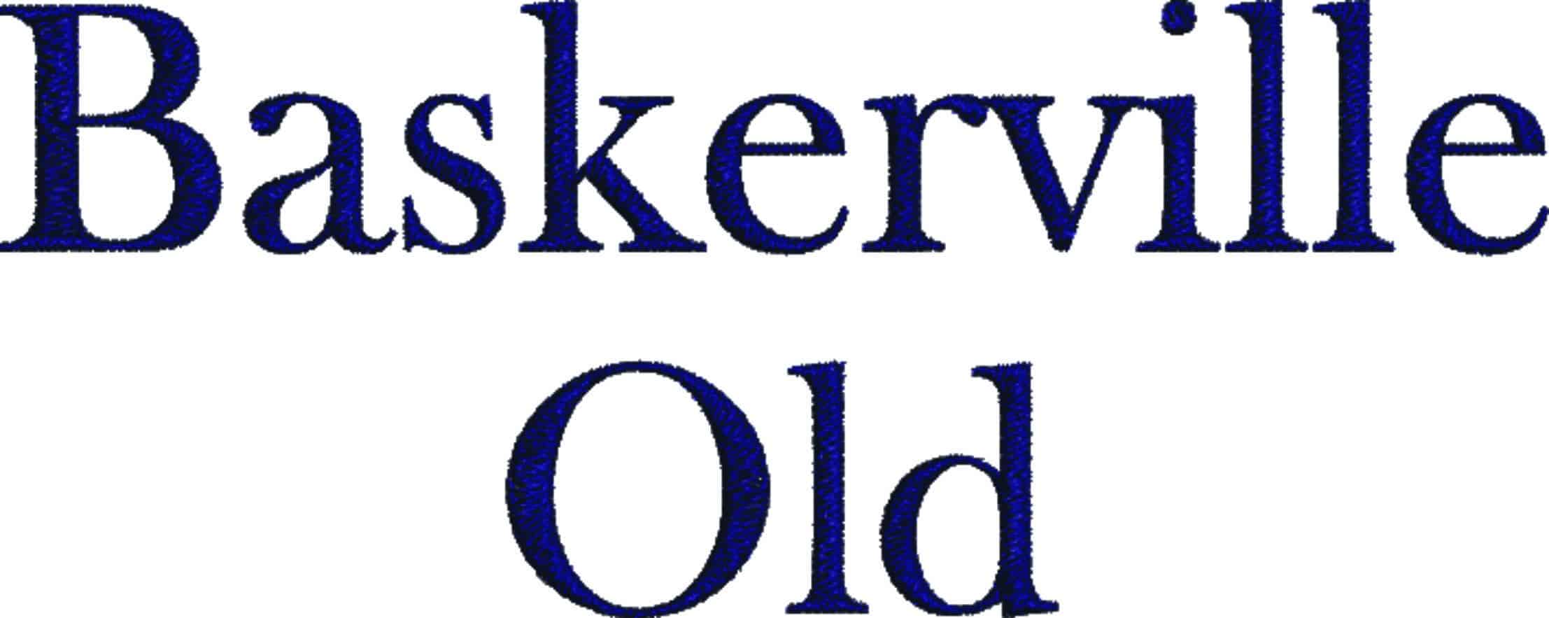 Baskerville Old Font Embroidery Font Set - 0.5" 1" 1.5" 2" 2.5" 3"  - Machine Embroidery Alphabet Font - instant download — view 6
