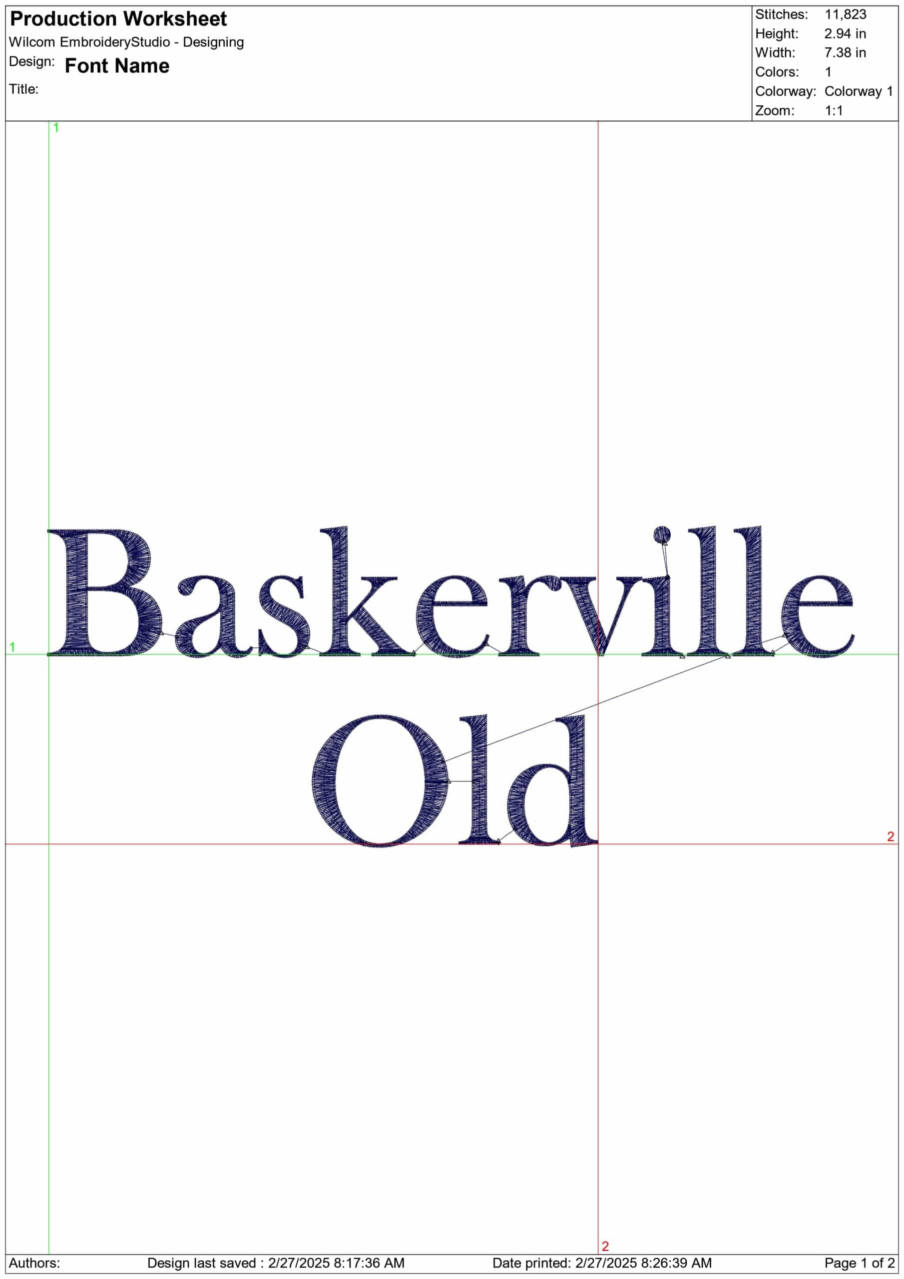Baskerville Old Font Embroidery Font Set - 0.5" 1" 1.5" 2" 2.5" 3"  - Machine Embroidery Alphabet Font - instant download — view 4