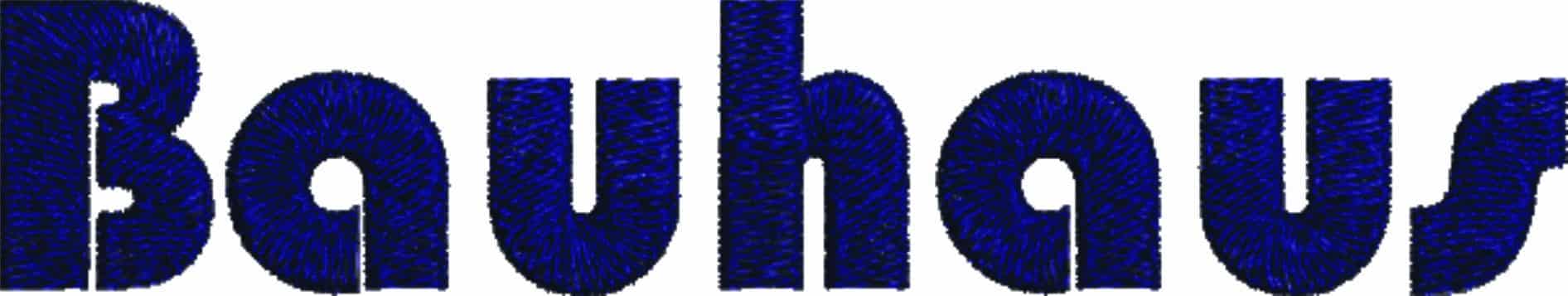 Bauhaus Font Embroidery Font Set - 0.5" 1" 1.5" 2" 2.5" 3"  - Machine Embroidery Alphabet Font - instant download — view 5