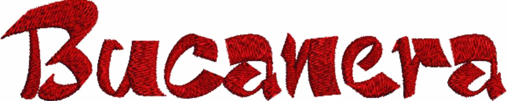 Bucanera Font Embroidery Font Set - 0.5" 1" 1.5" 2" 2.5" 3"  - Machine Embroidery Alphabet Font - instant download — view 5