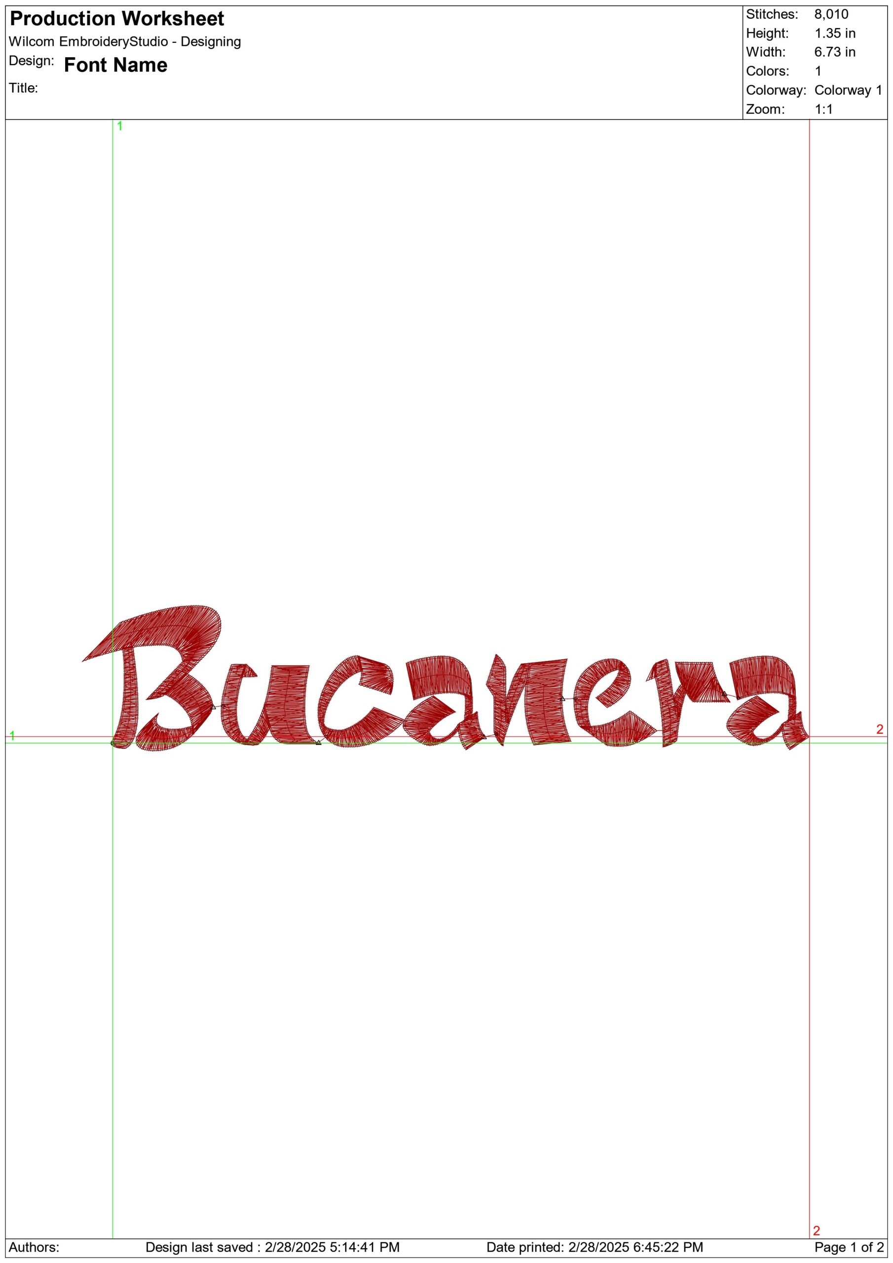 Bucanera Font Embroidery Font Set - 0.5" 1" 1.5" 2" 2.5" 3"  - Machine Embroidery Alphabet Font - instant download — view 3