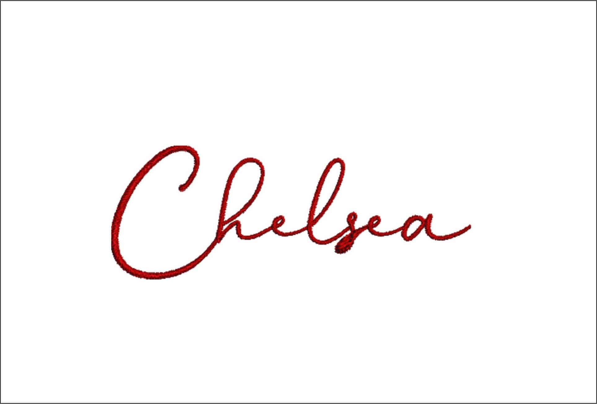 Chelsea Font Embroidery Font Set - 0.5" 1" 1.5" 2" 2.5" 3"  - Machine Embroidery Alphabet Font - instant download