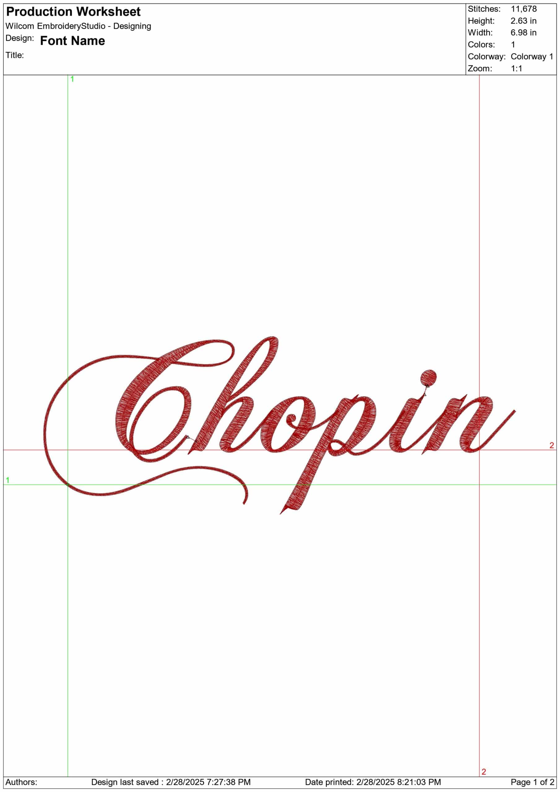 Chopin Font Embroidery Font Set - 0.5" 1" 1.5" 2" 2.5" 3"  - Machine Embroidery Alphabet Font - instant download — view 6