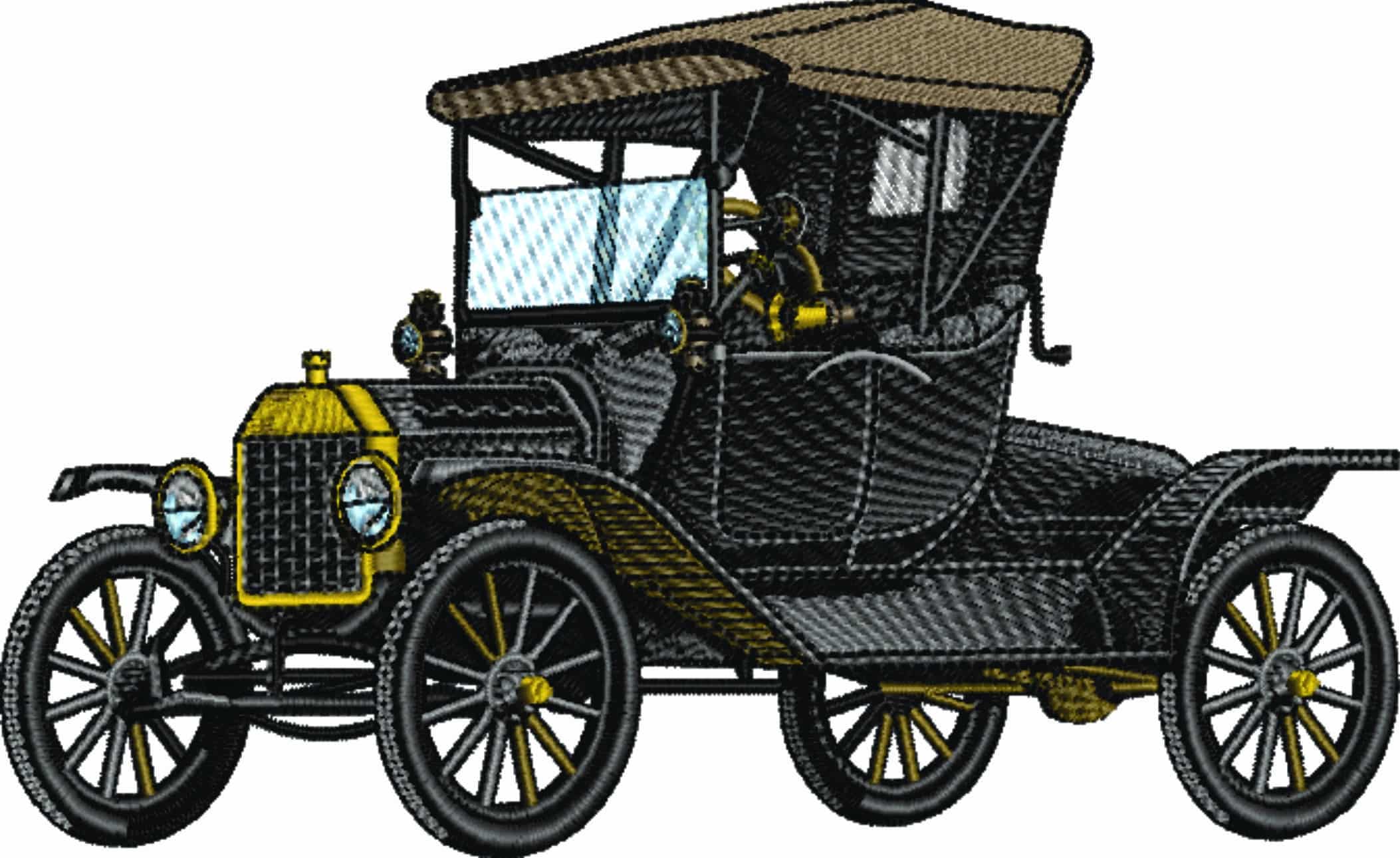 Ford Model T - Swoosh - Nike Car embroidery design - instant download — view 5