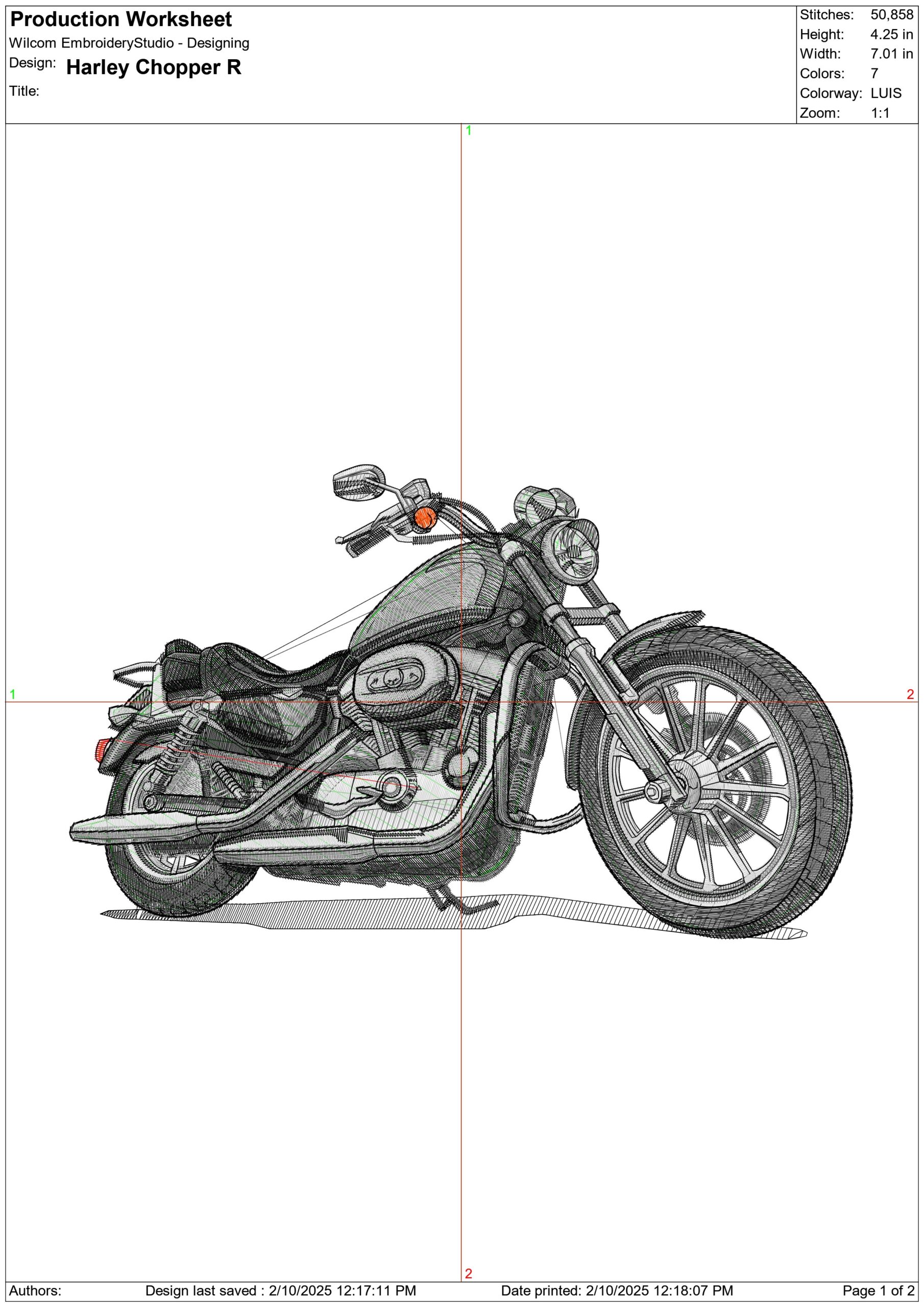 Harley Davidson Softail - Harley - Swoosh - Nike Motor Cycle embroidery design - instant download — view 3
