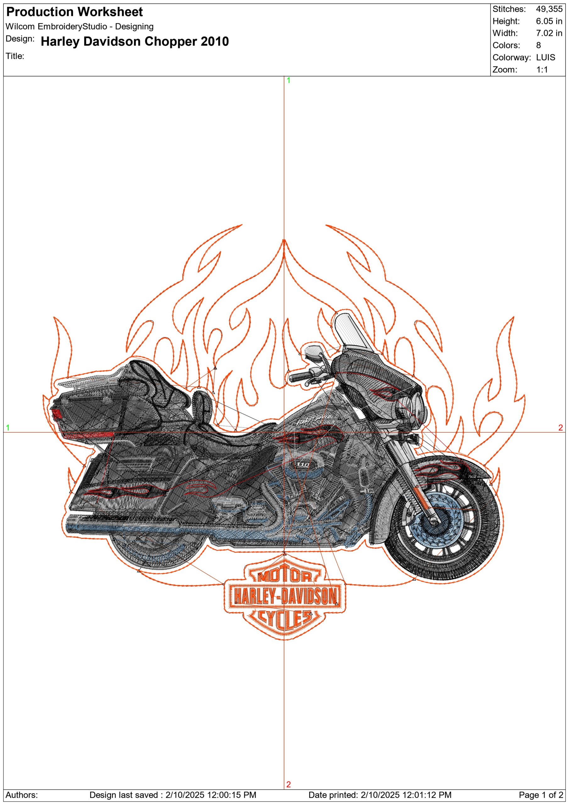 Harley Davidson Easy rider - Harley - Swoosh - Nike Motor Cycle embroidery design - instant download — view 3
