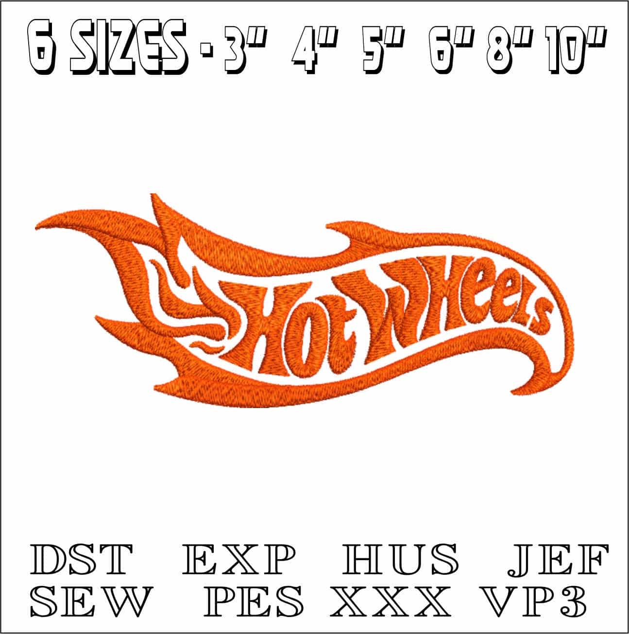 Hot Wheels - Nike Car embroidery design file - instant download — view 2