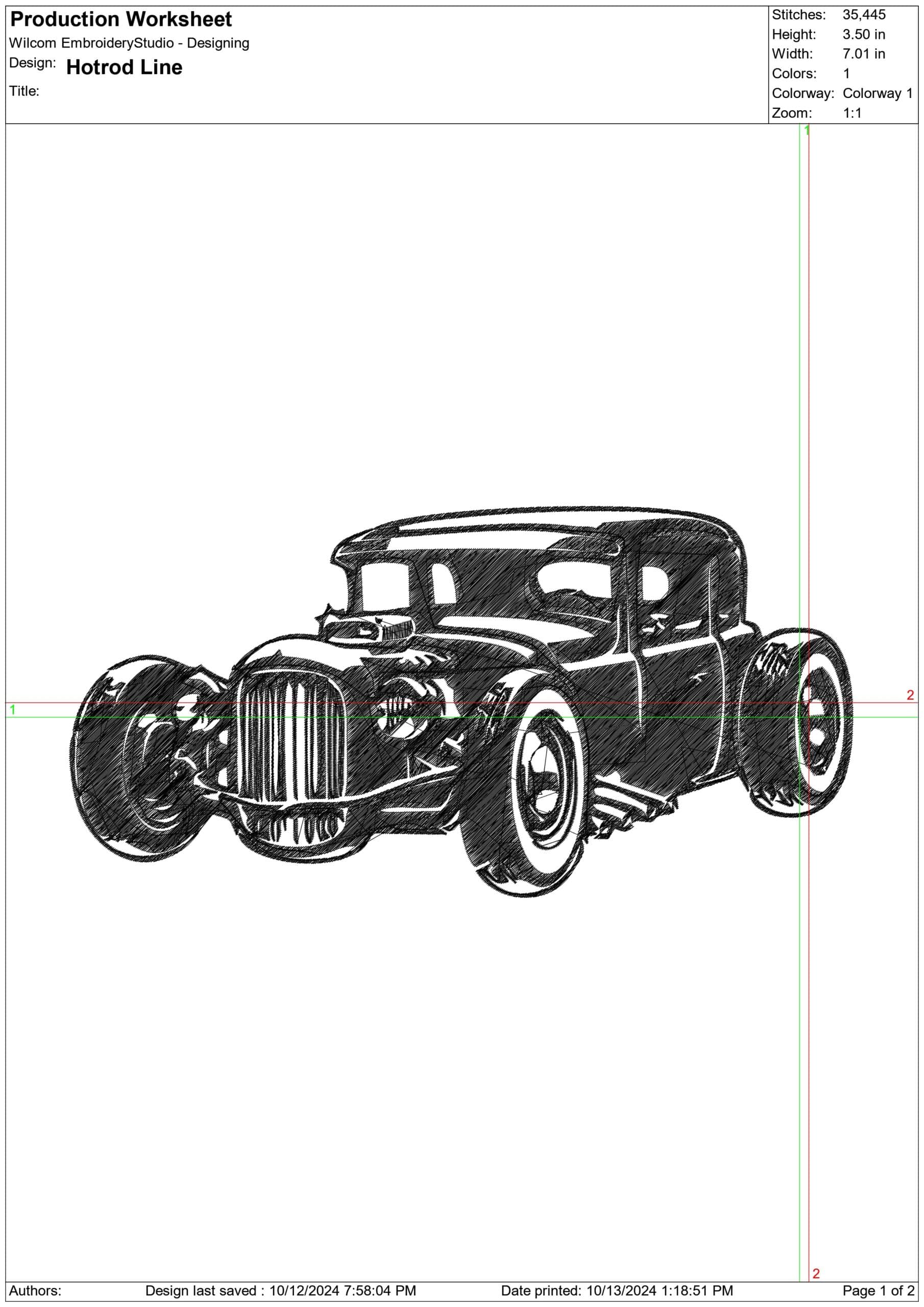 Hotrod Outline embroidery design - Low rider embroidery design machine pattern - embroidery file - instant download — view 2