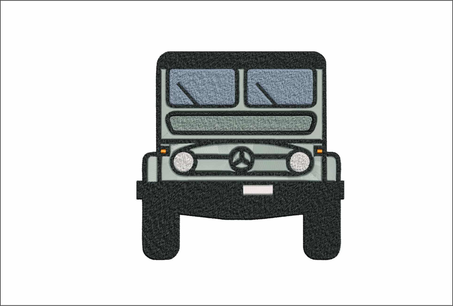 Mercedes G Wagon Stylized - Swoosh - Nike Car embroidery design - instant download