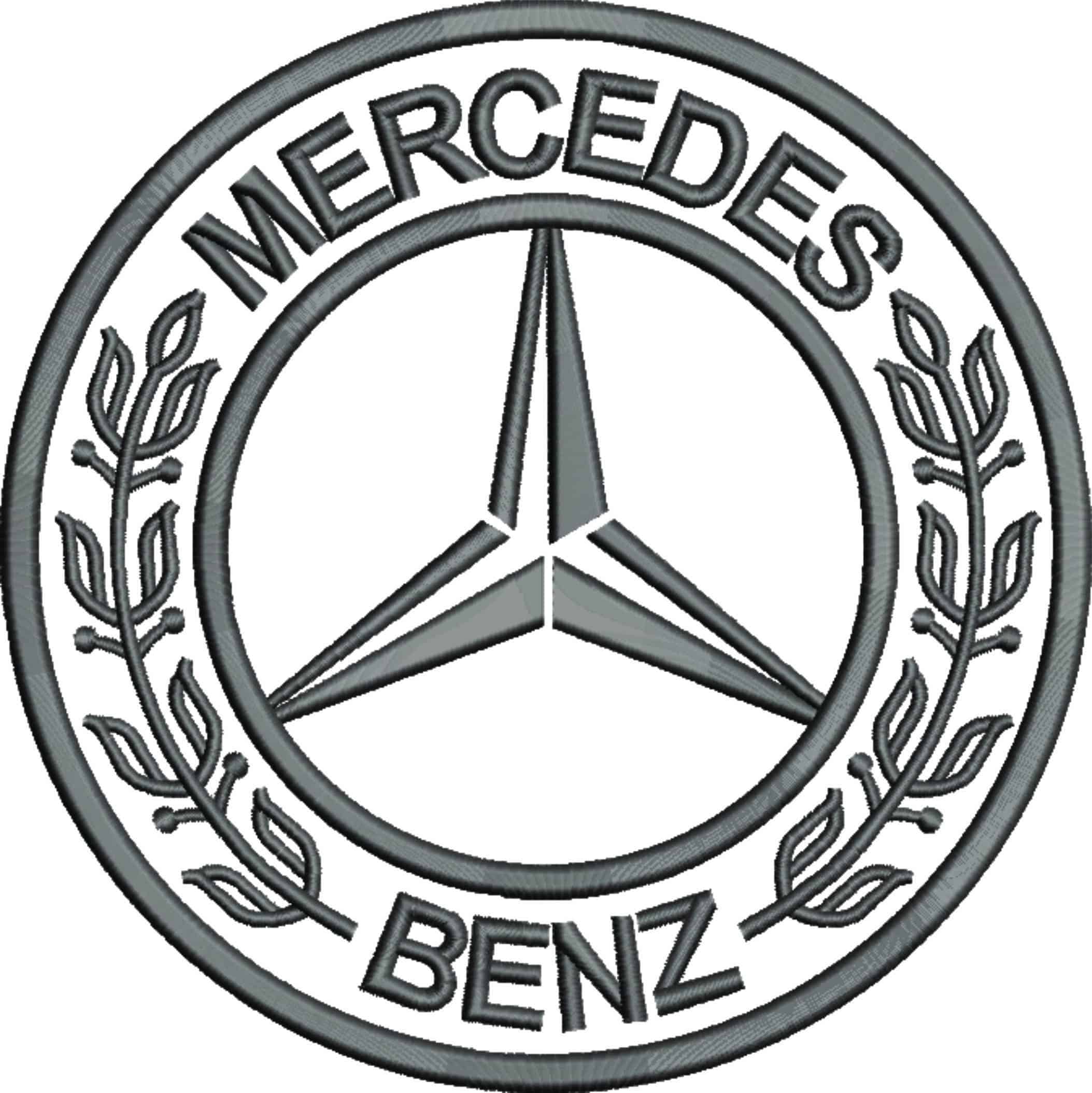 Mercedes Black Logo embroidery design -Mercedes Black Logo machine pattern Car Auto Company embroidery — view 5