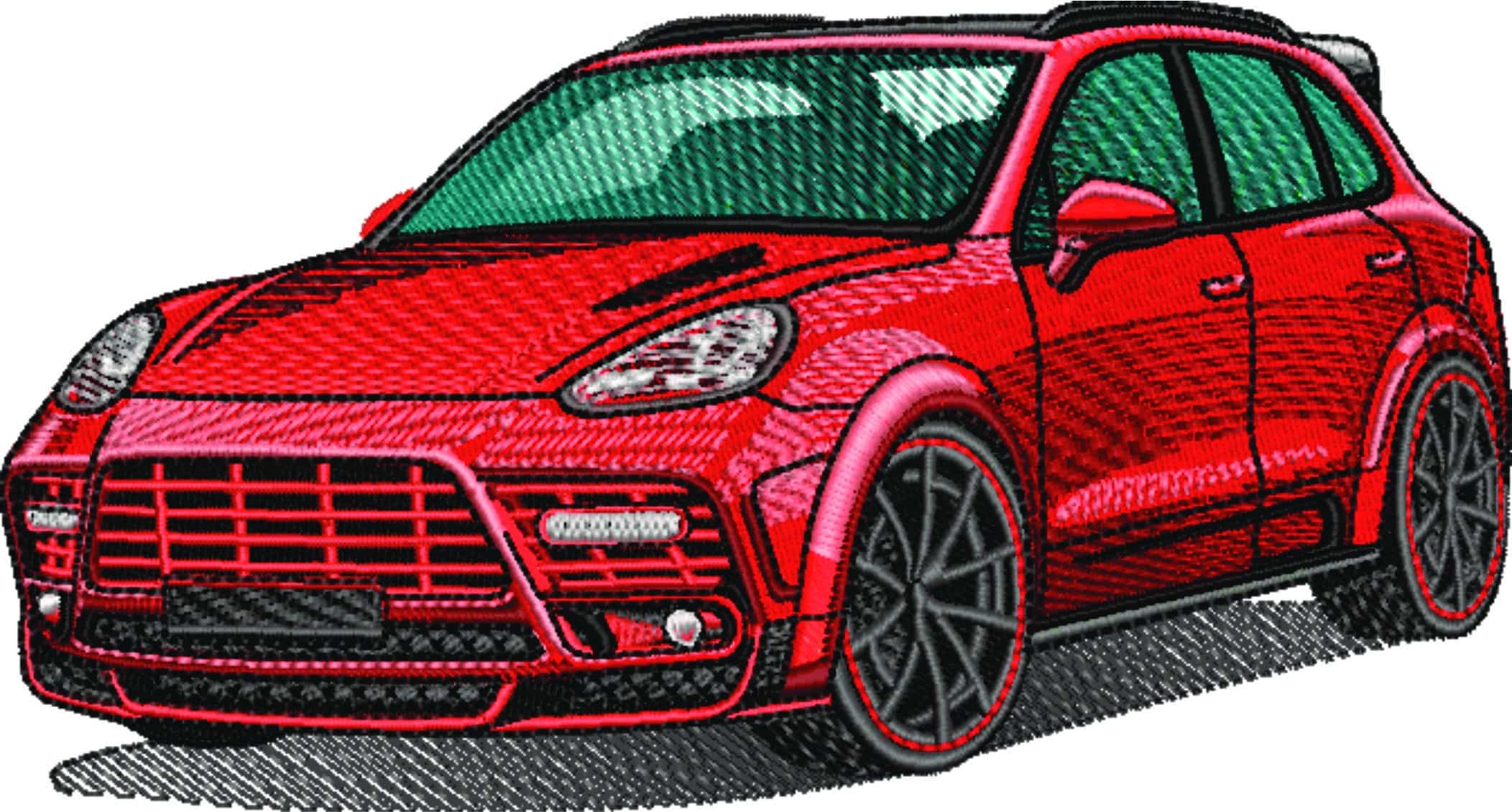 Porsche Cayenne GTS - Swoosh - Nike Car embroidery design - instant download — view 5