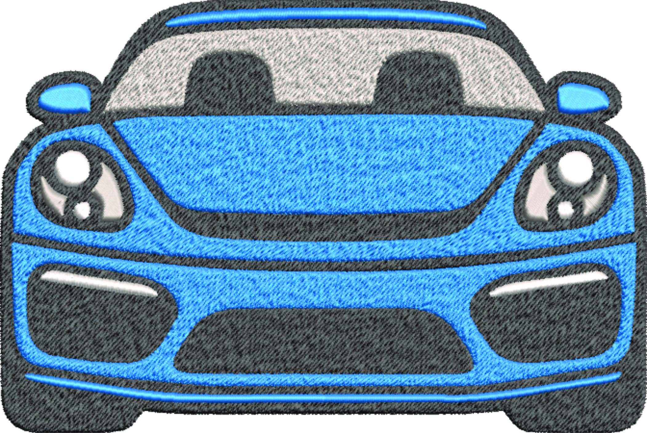 Porsche Cayman GTS Stylised- Swoosh - Nike Car embroidery design - instant download — view 4