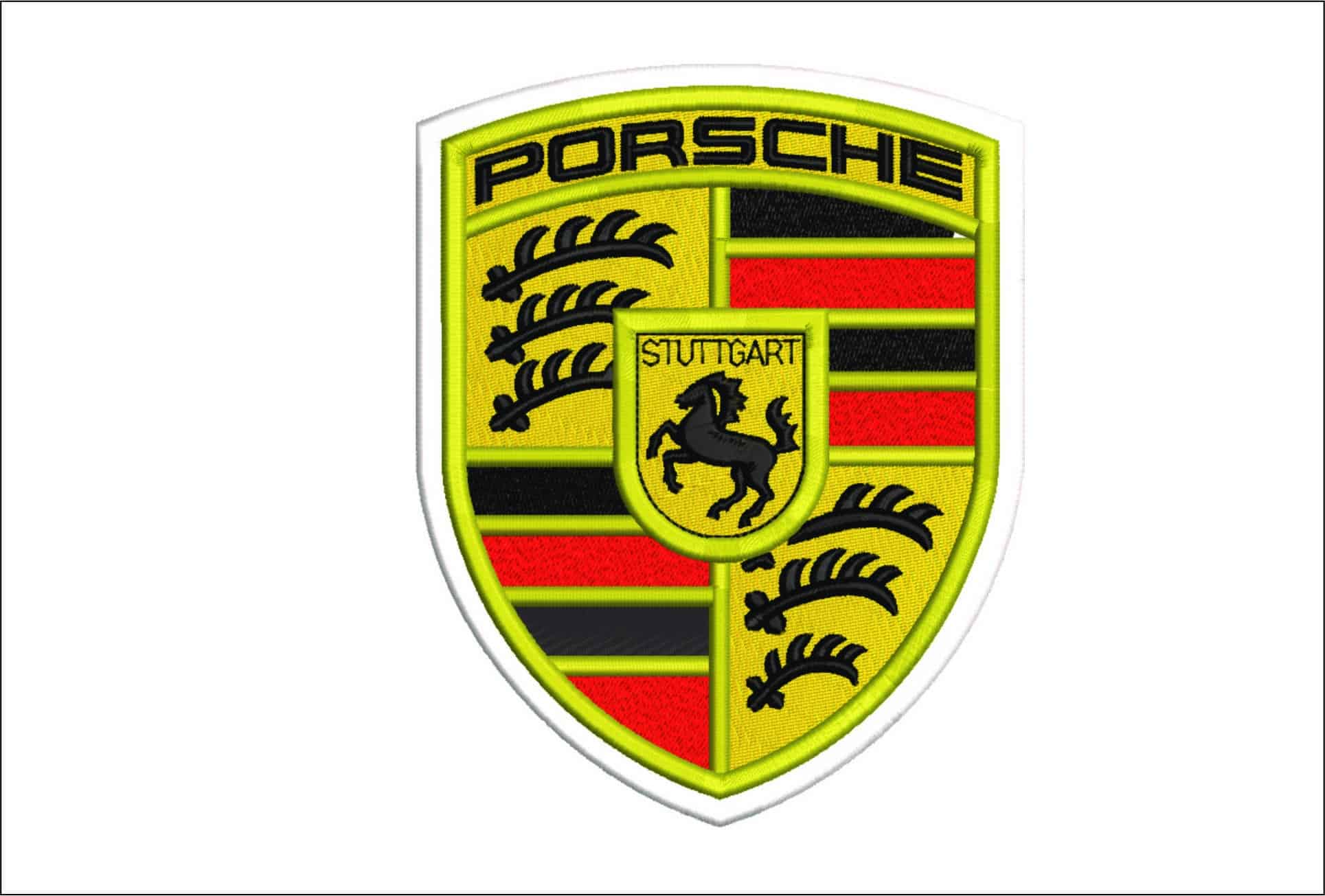 Porsche Logo - Swoosh - Nike Car embroidery design - instant download