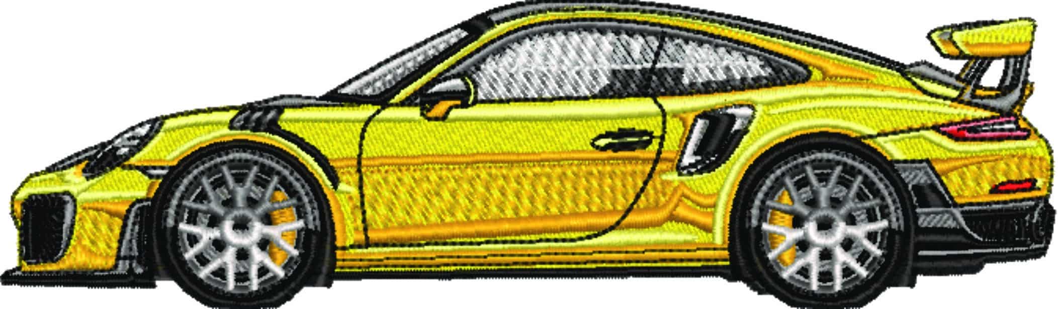 Porsche 911 GT3 RS - Swoosh - Nike Car embroidery design - instant download — view 5