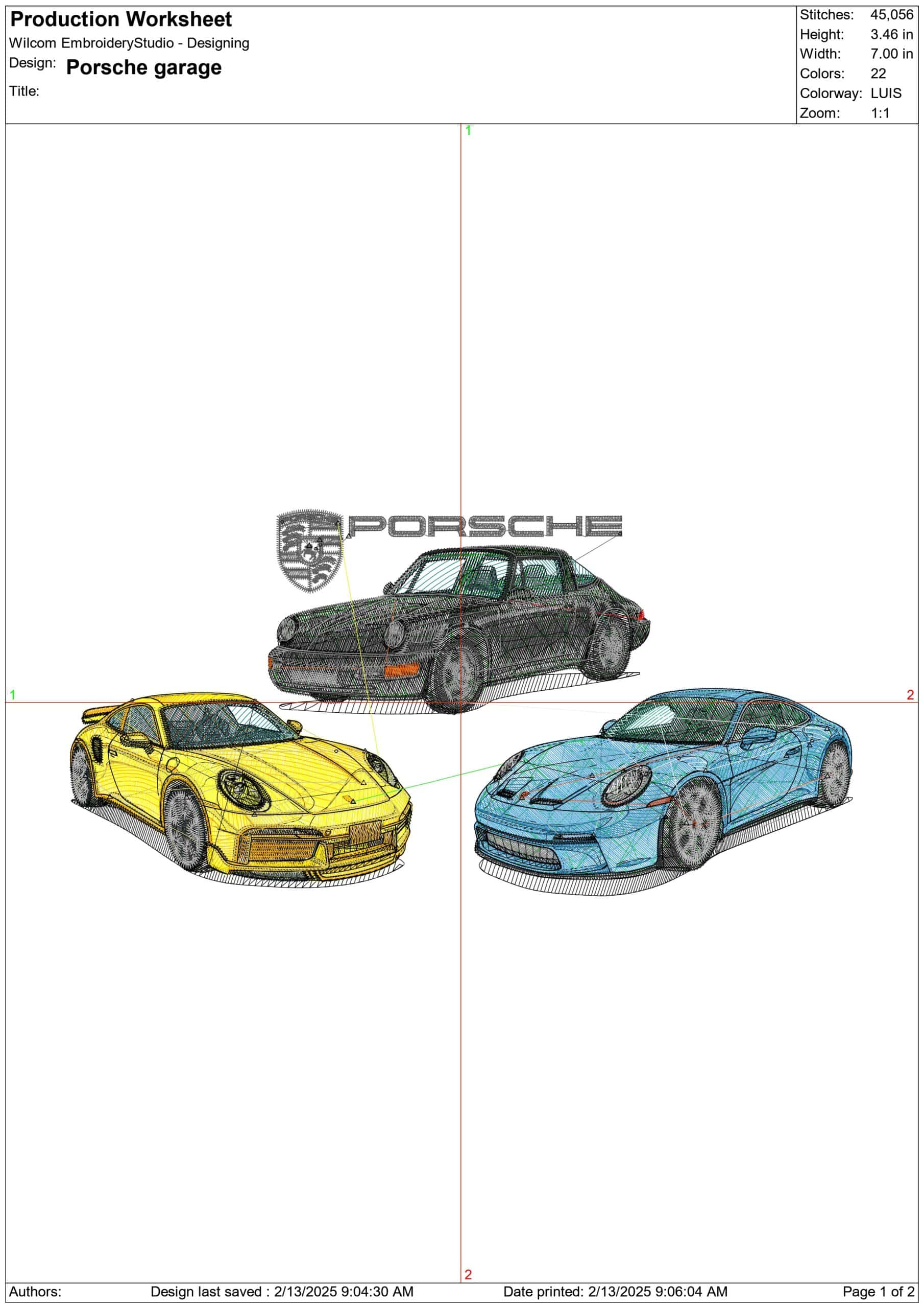 Porsche 911Garage with 944 and turbo with Logo - Swoosh - Nike Car embroidery design - instant download — view 3