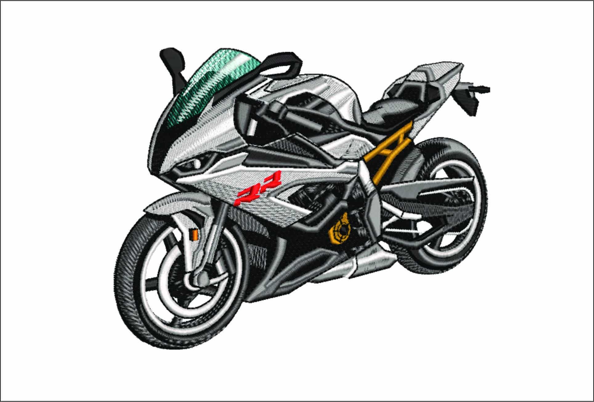 BMW 1000 RR Motorbike - Swoosh - Nike Car embroidery design - instant download