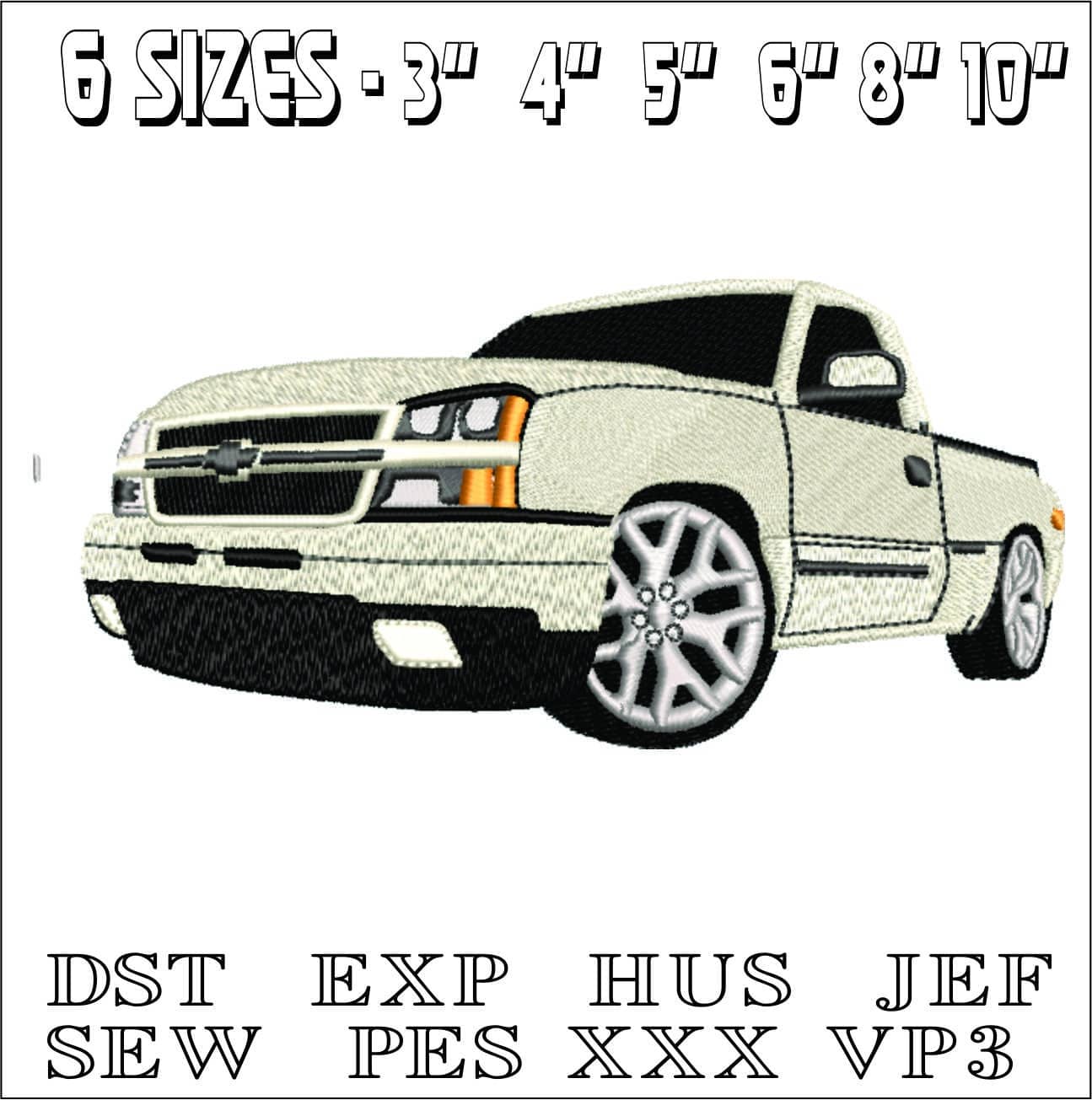 8 Chevy Trucks Package - Nike Car embroidery design file - instant download — view 5