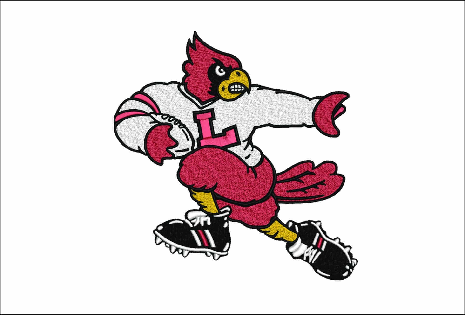 Louisville Cardinals Football - embroidery design - embroidery file - instant download