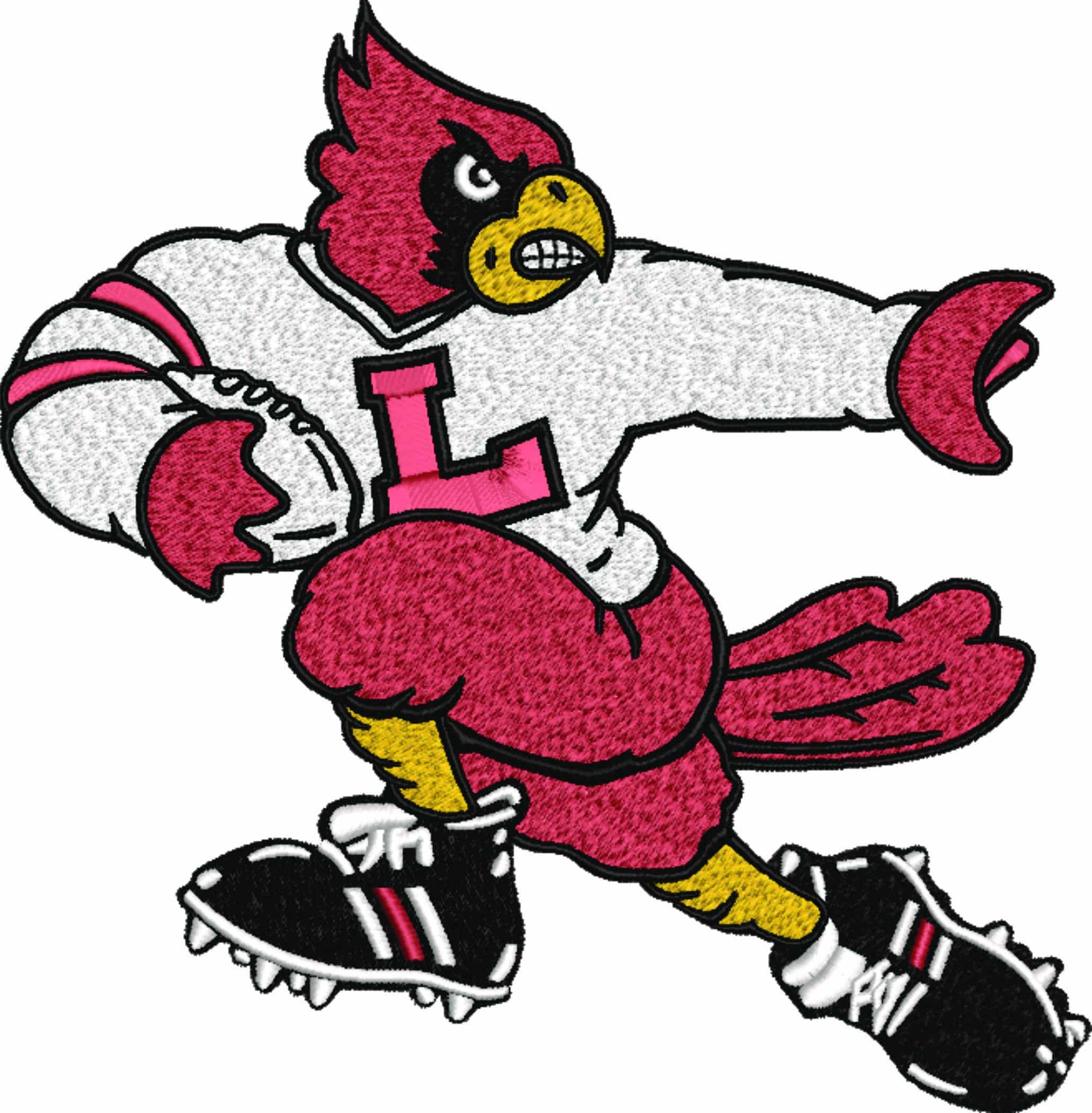 Louisville Cardinals Football - embroidery design - embroidery file - instant download — view 4
