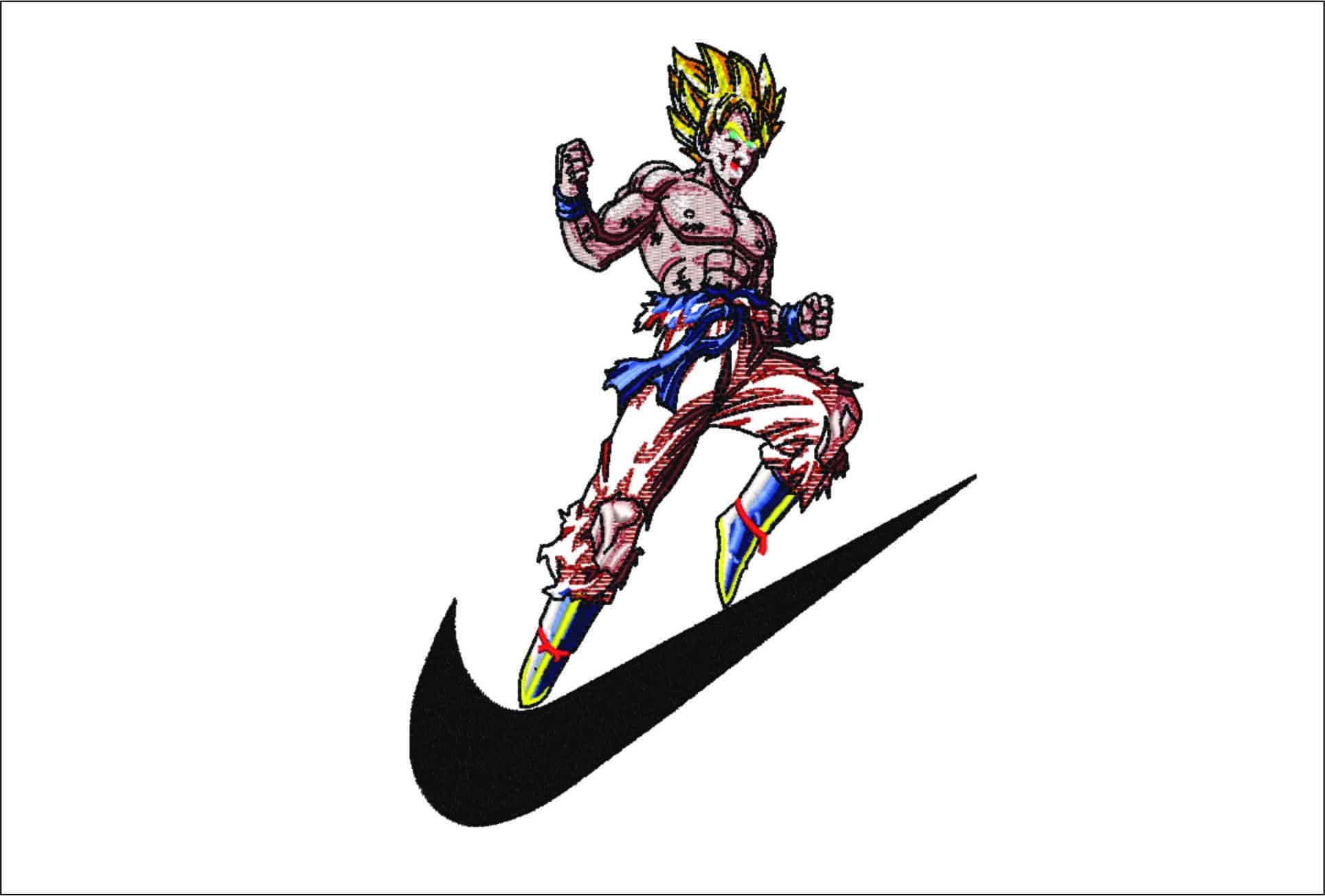 Nike Guko leaping- Nike embroidery design file - instant download