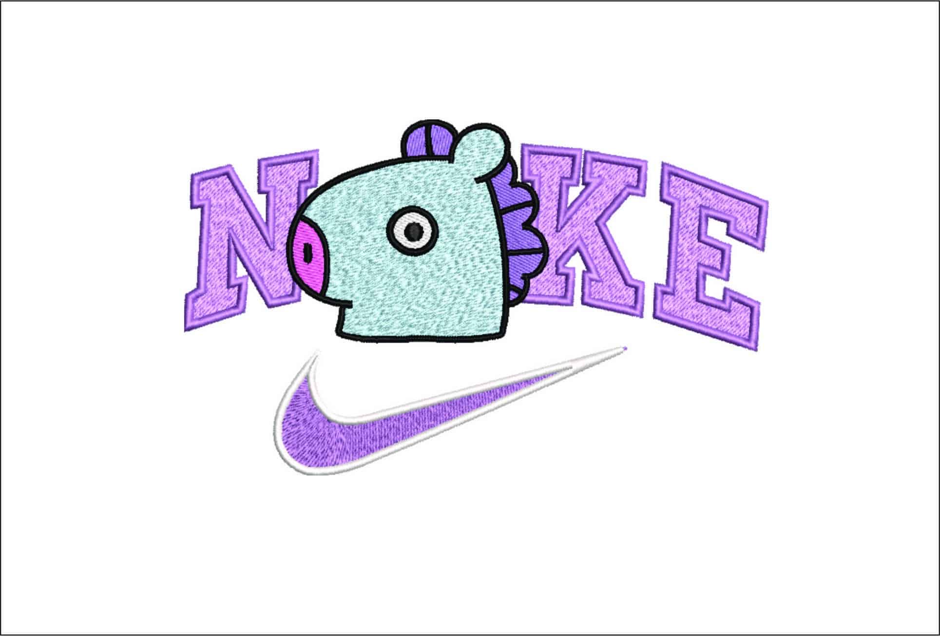 Nike Mang Side- Nike embroidery design file - instant download