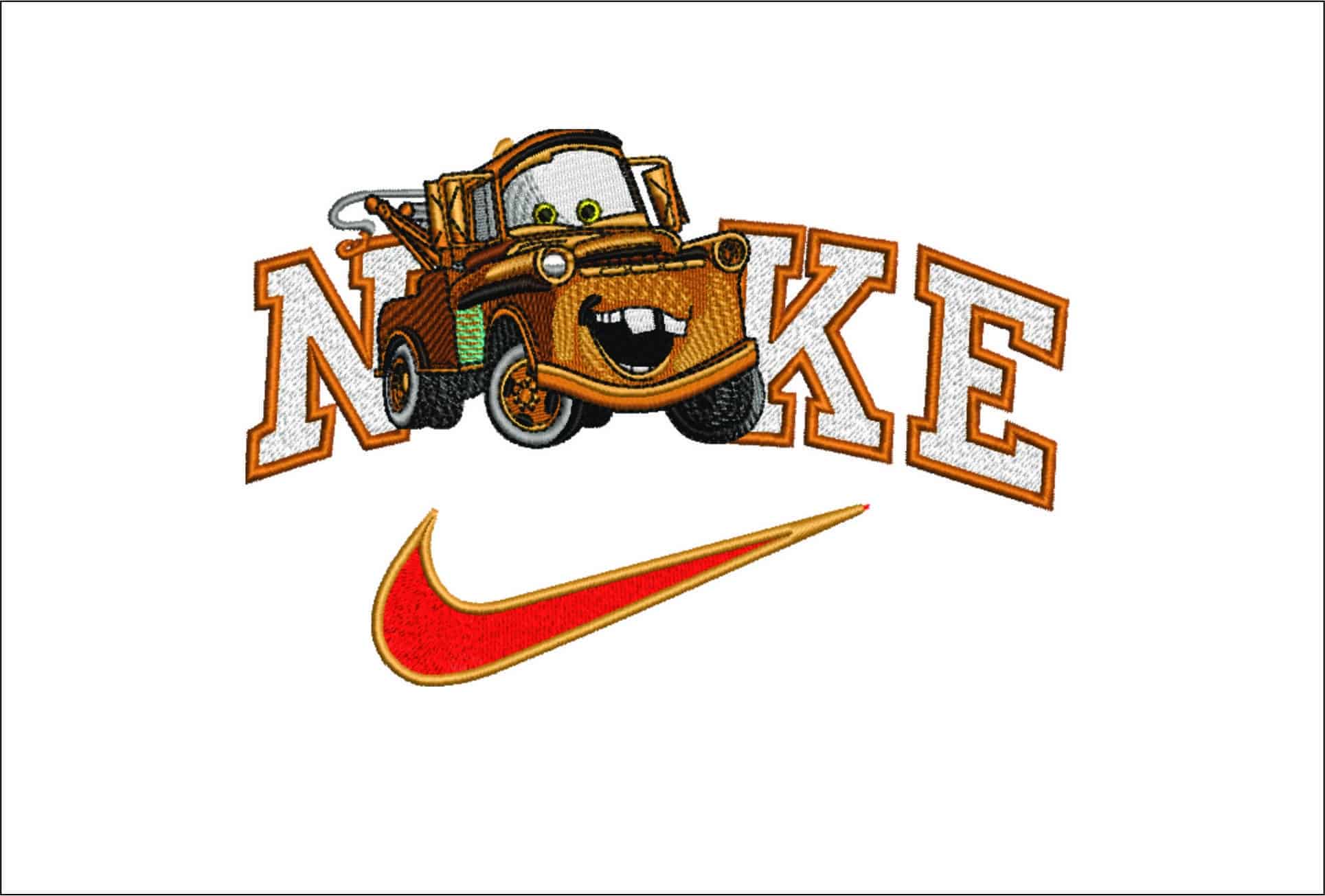 Nike Mater Cars- Nike embroidery design file - instant download
