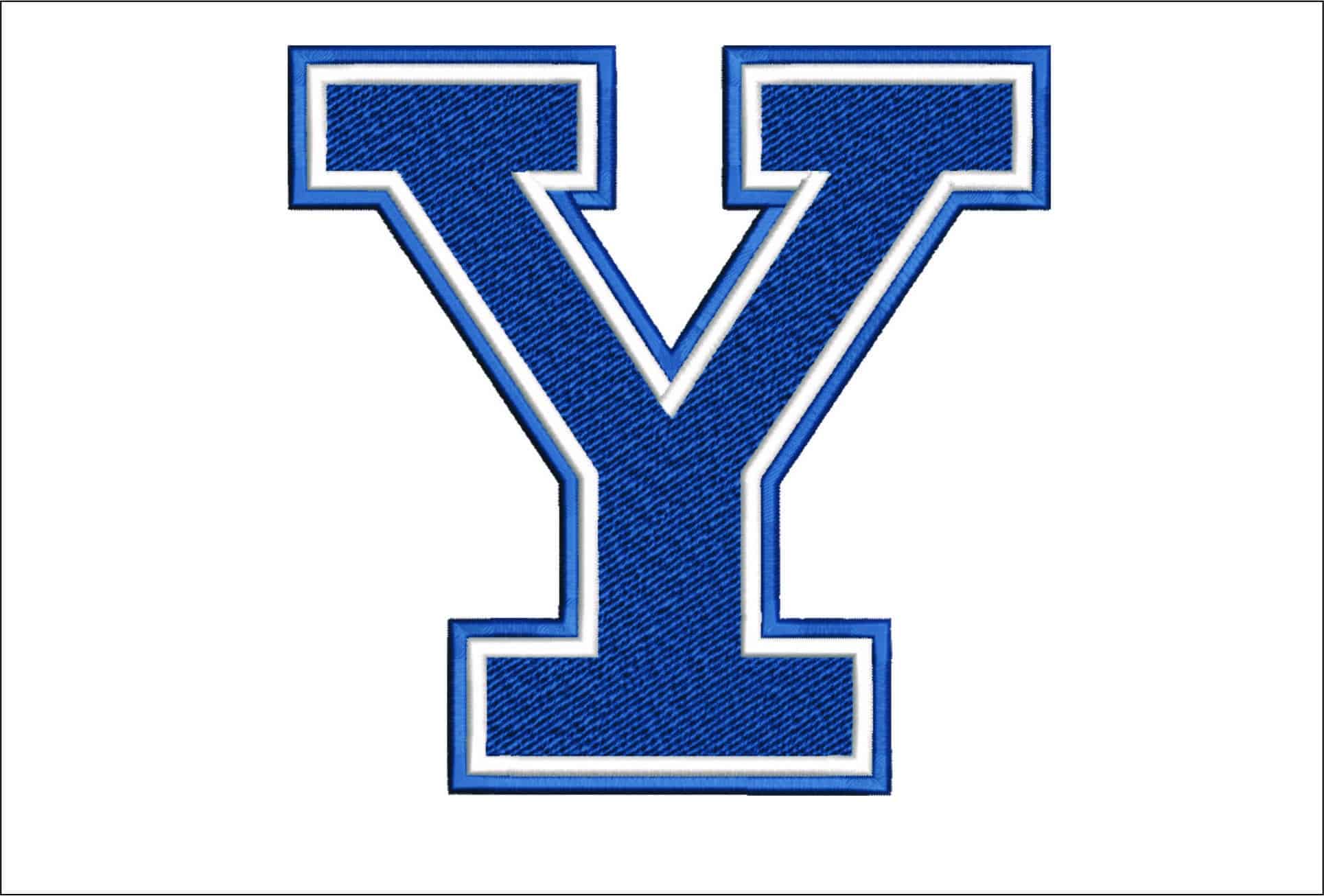 Yale-Bulldogs-logo- Elegant embroidery design file - instant download
