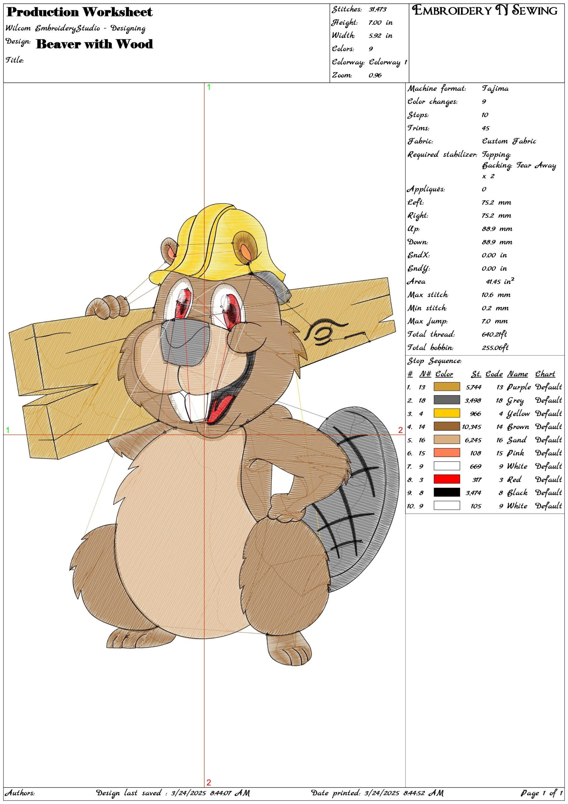Bear with Wood- Elegant embroidery design file - instant download — view 3