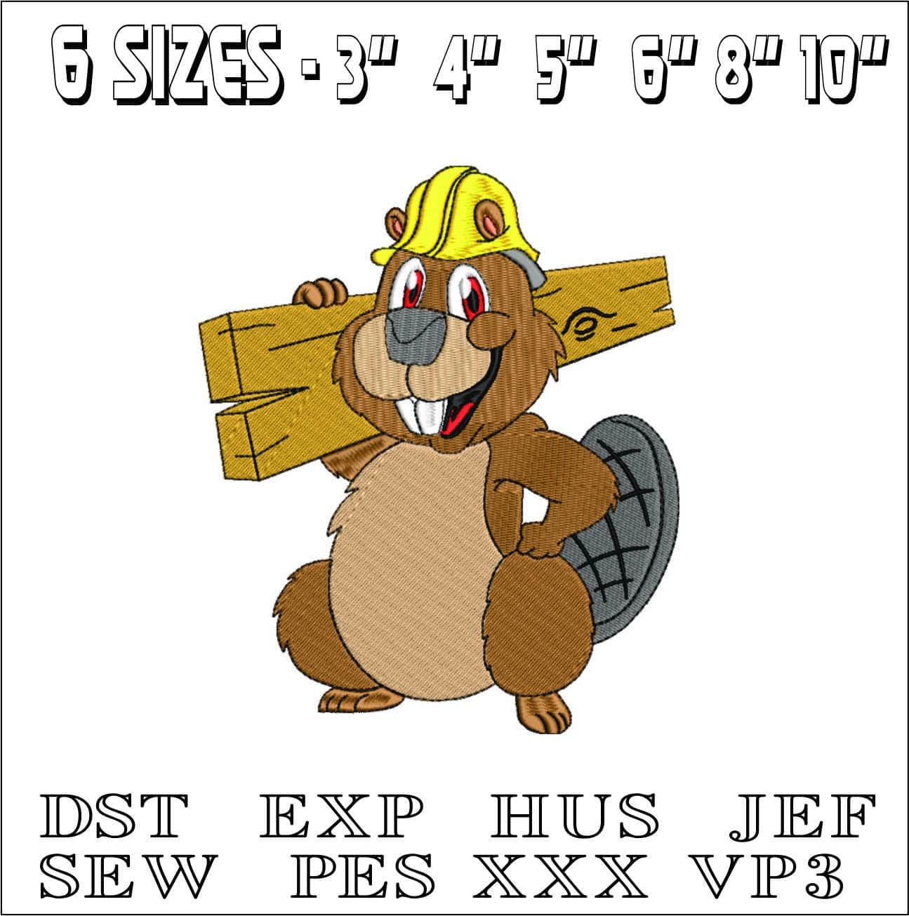 Bear with Wood- Elegant embroidery design file - instant download — view 2