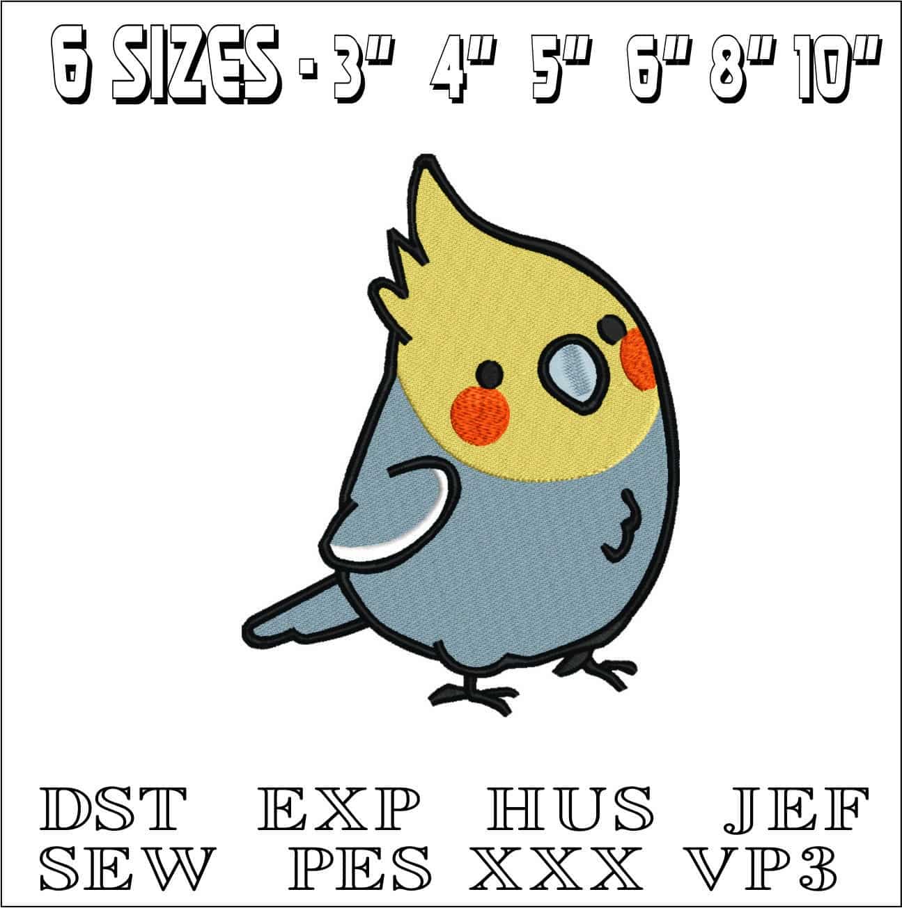 Bird Children- Elegant embroidery design file - instant download — view 2
