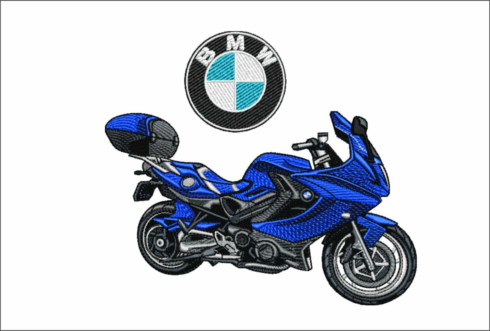 BMW F 800 GT With Logo- Elegant embroidery design file - instant download