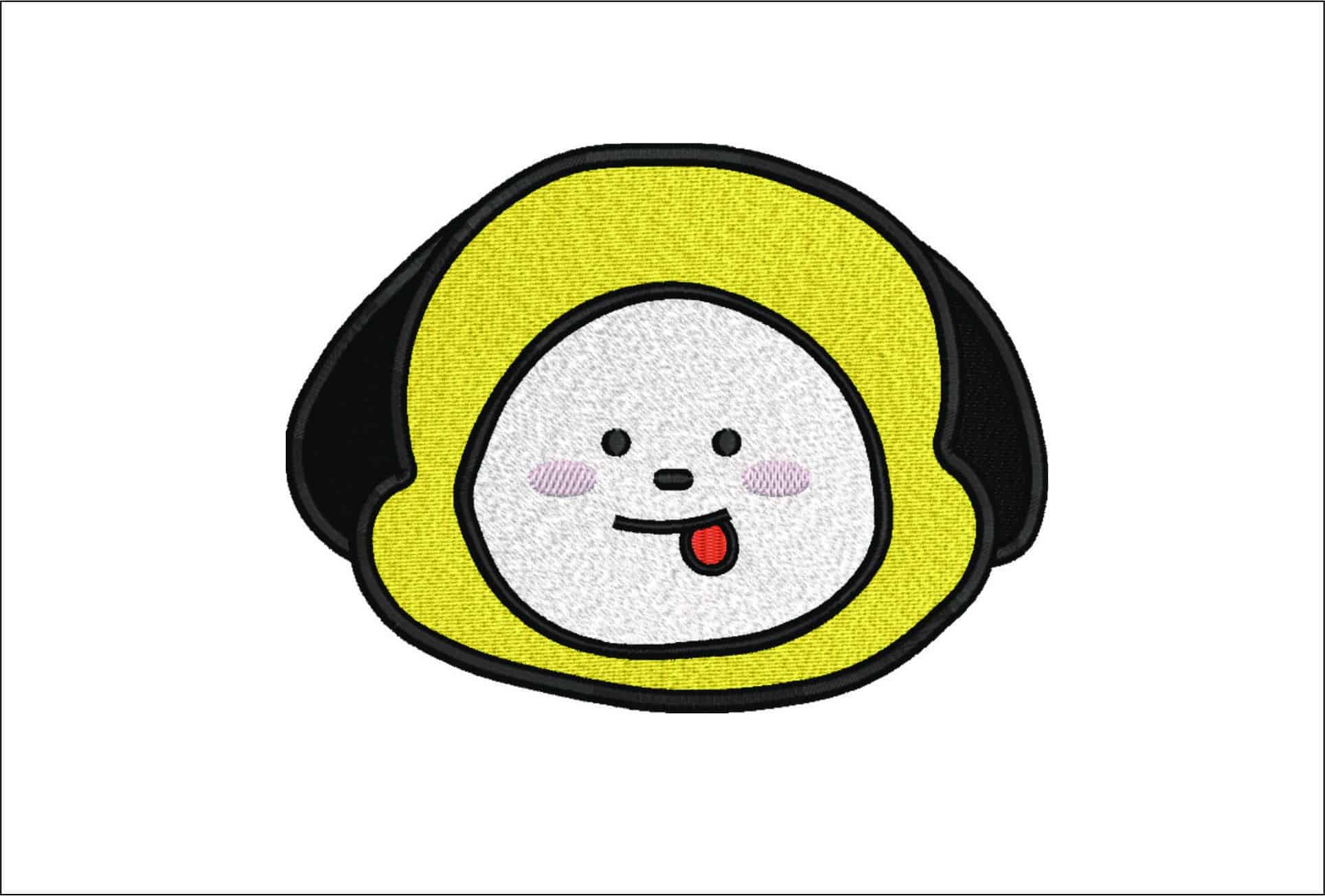 BTS Chimmy- Elegant embroidery design file - instant download