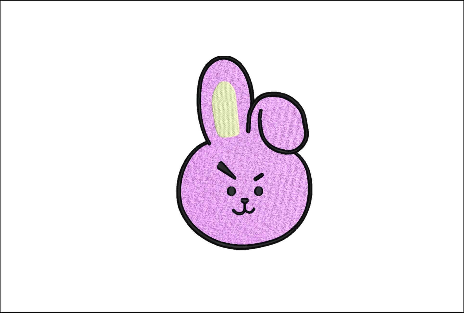 BTS Kookie- Elegant embroidery design file - instant download