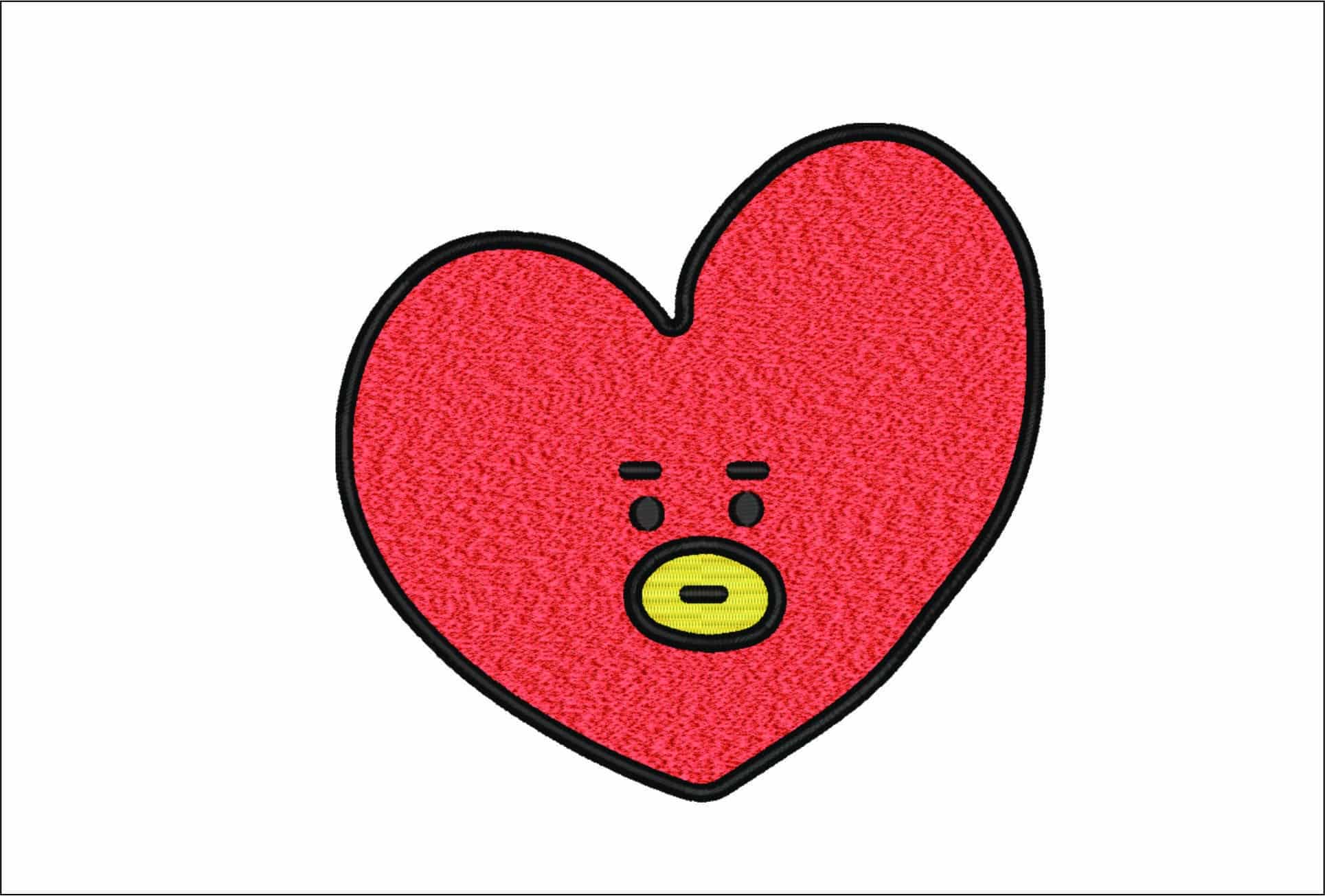 Bts Tata- Elegant embroidery design file - instant download