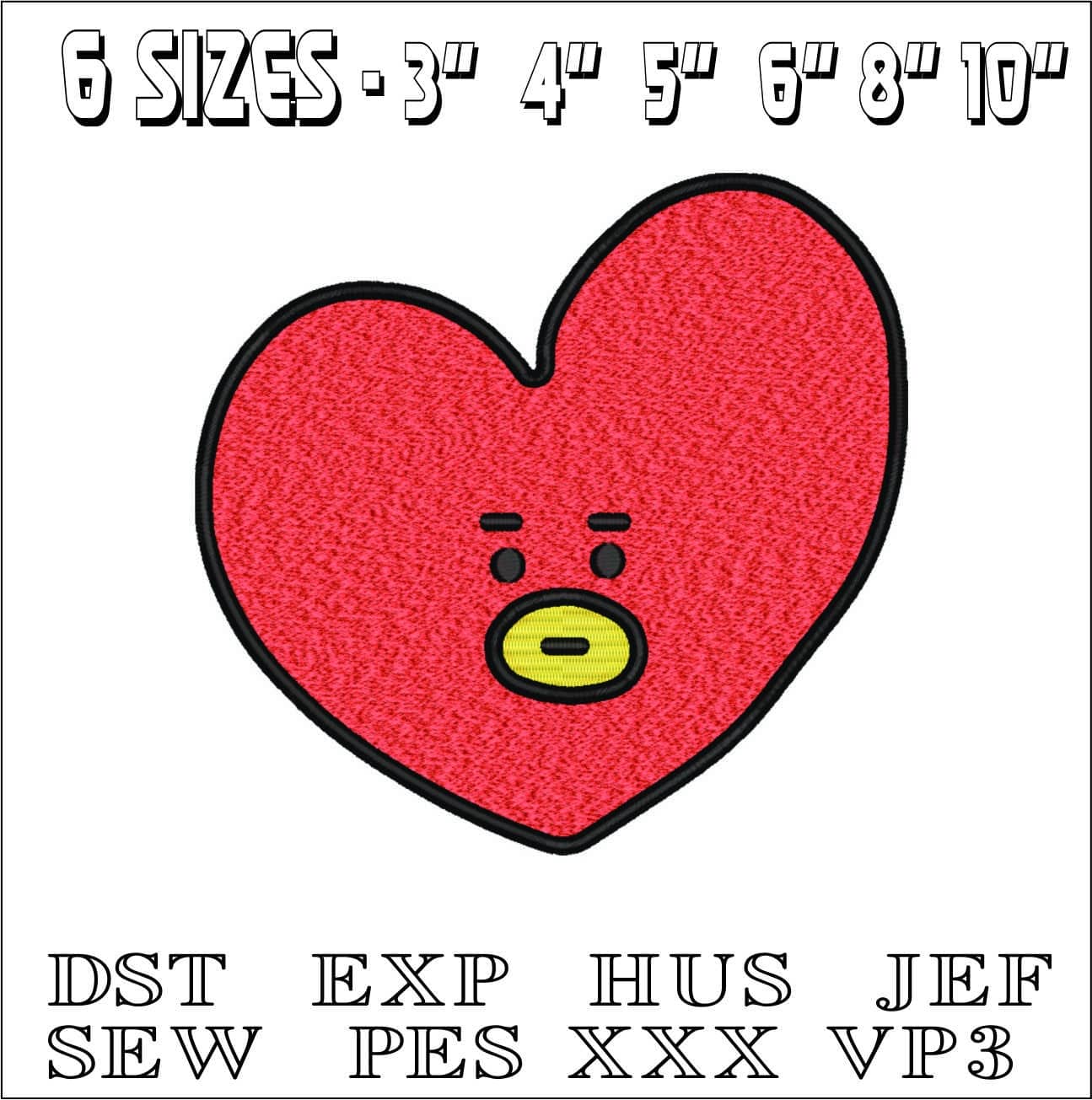 Bts Tata- Elegant embroidery design file - instant download — view 2