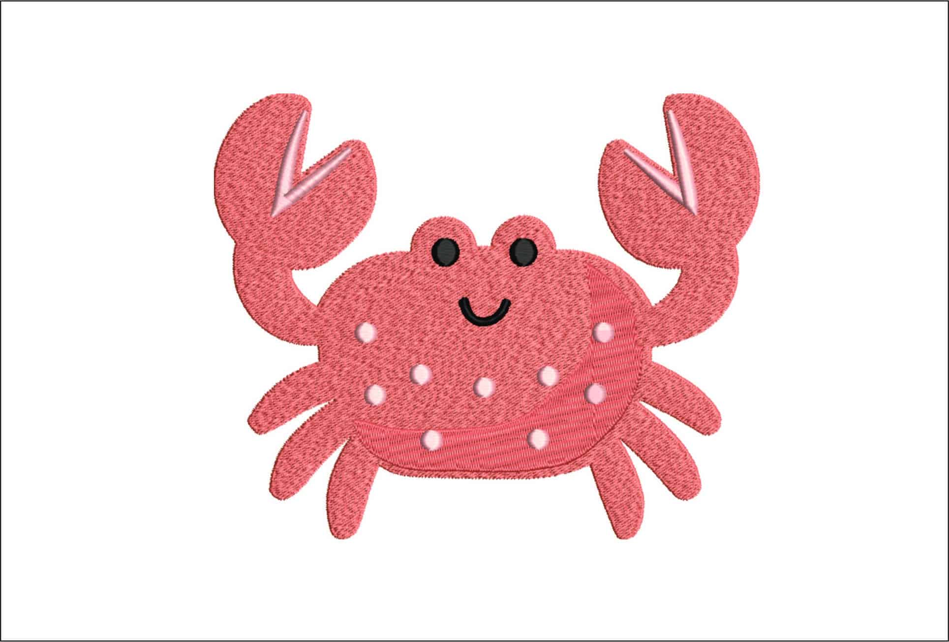 Crab Children- Elegant embroidery design file - instant download