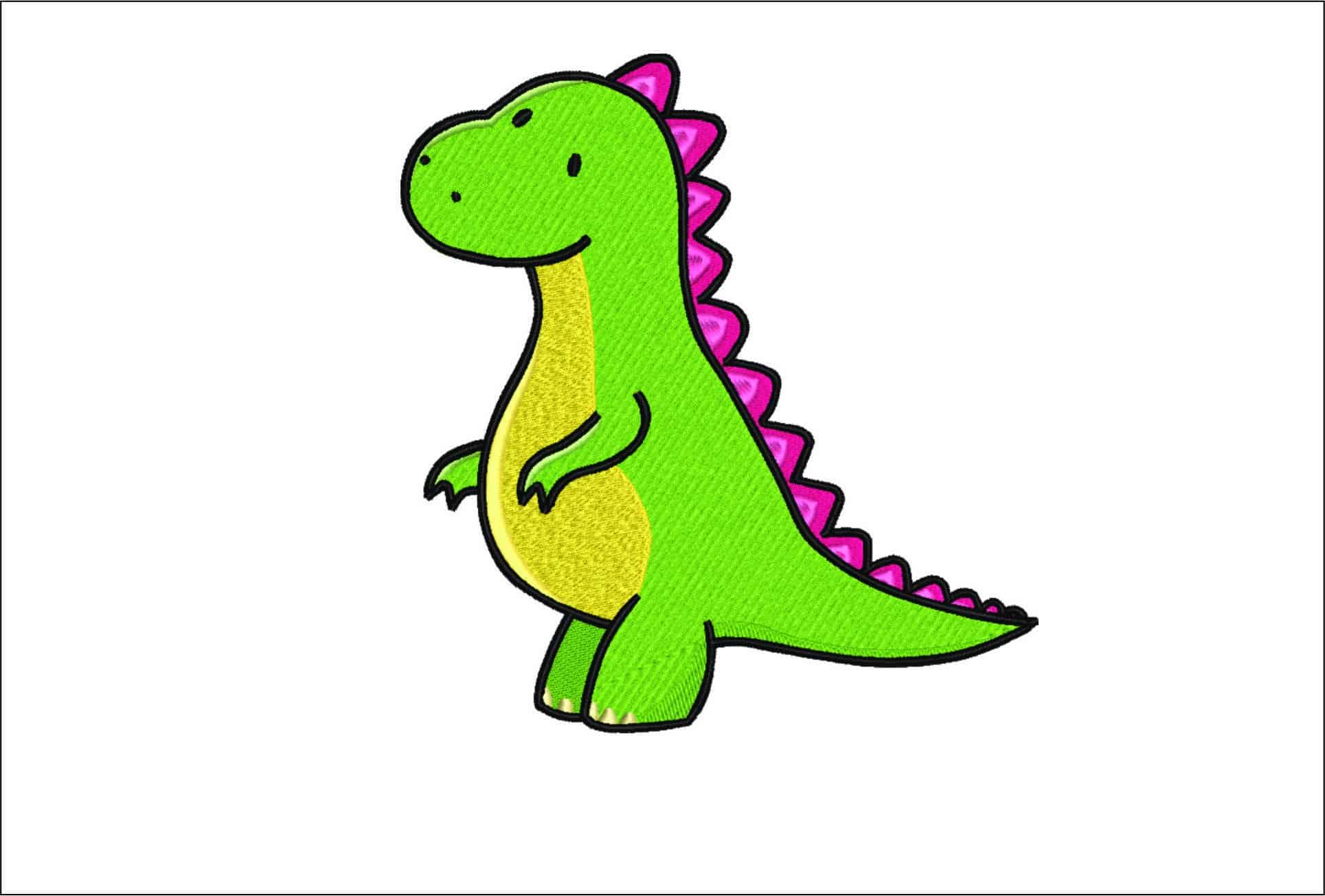 Dinosaur Children- Elegant embroidery design file - instant download