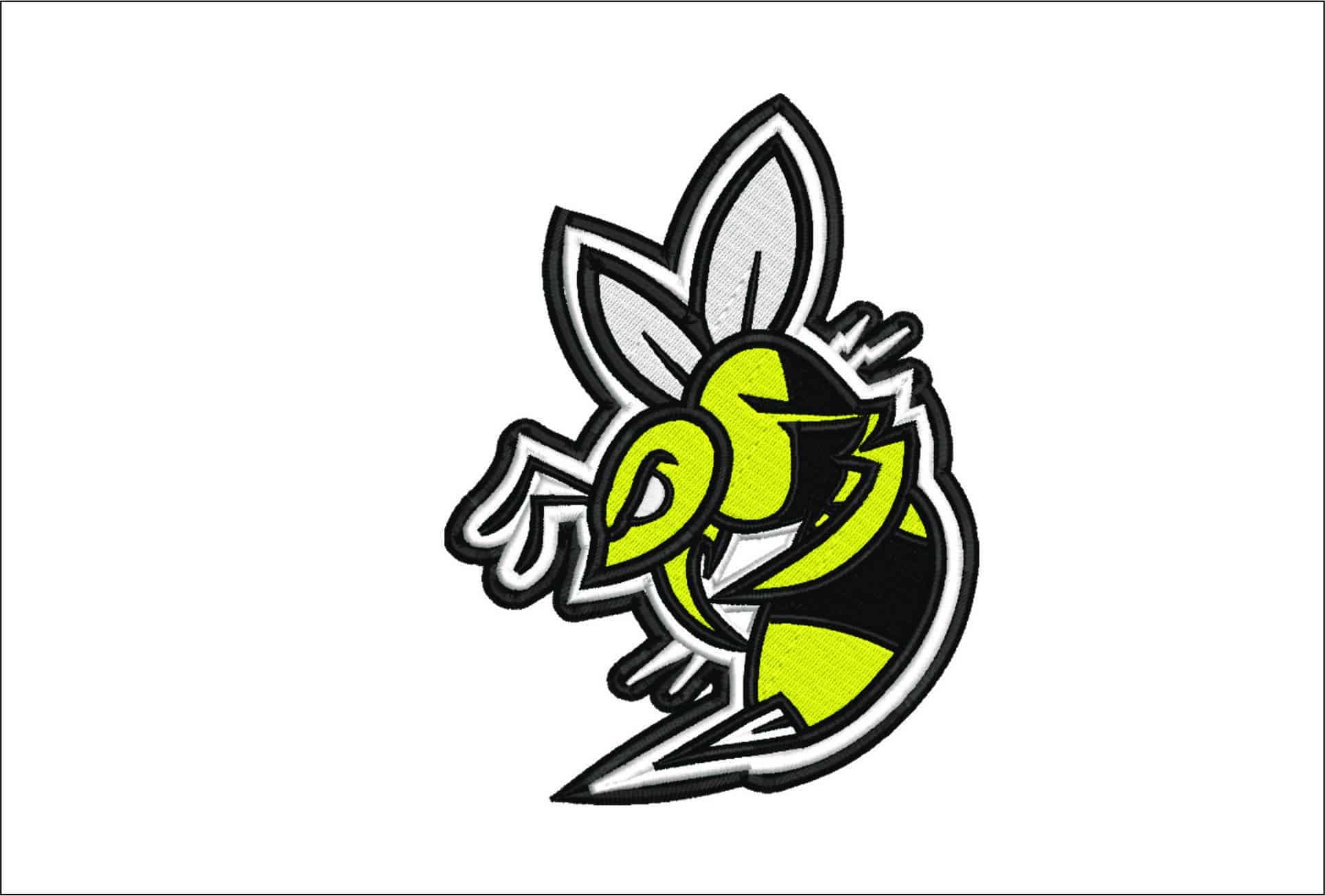 Esports Bee- Elegant embroidery design file - instant download