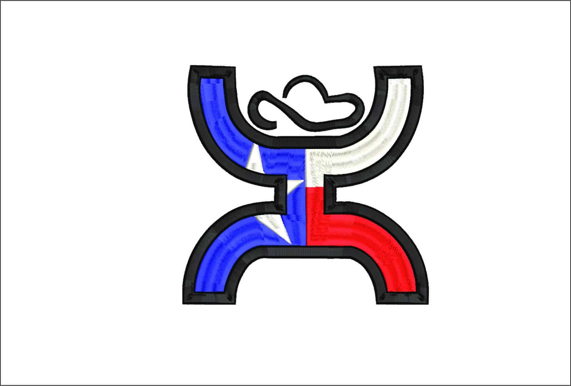 Hooey Texas Man- Elegant embroidery design file - instant download