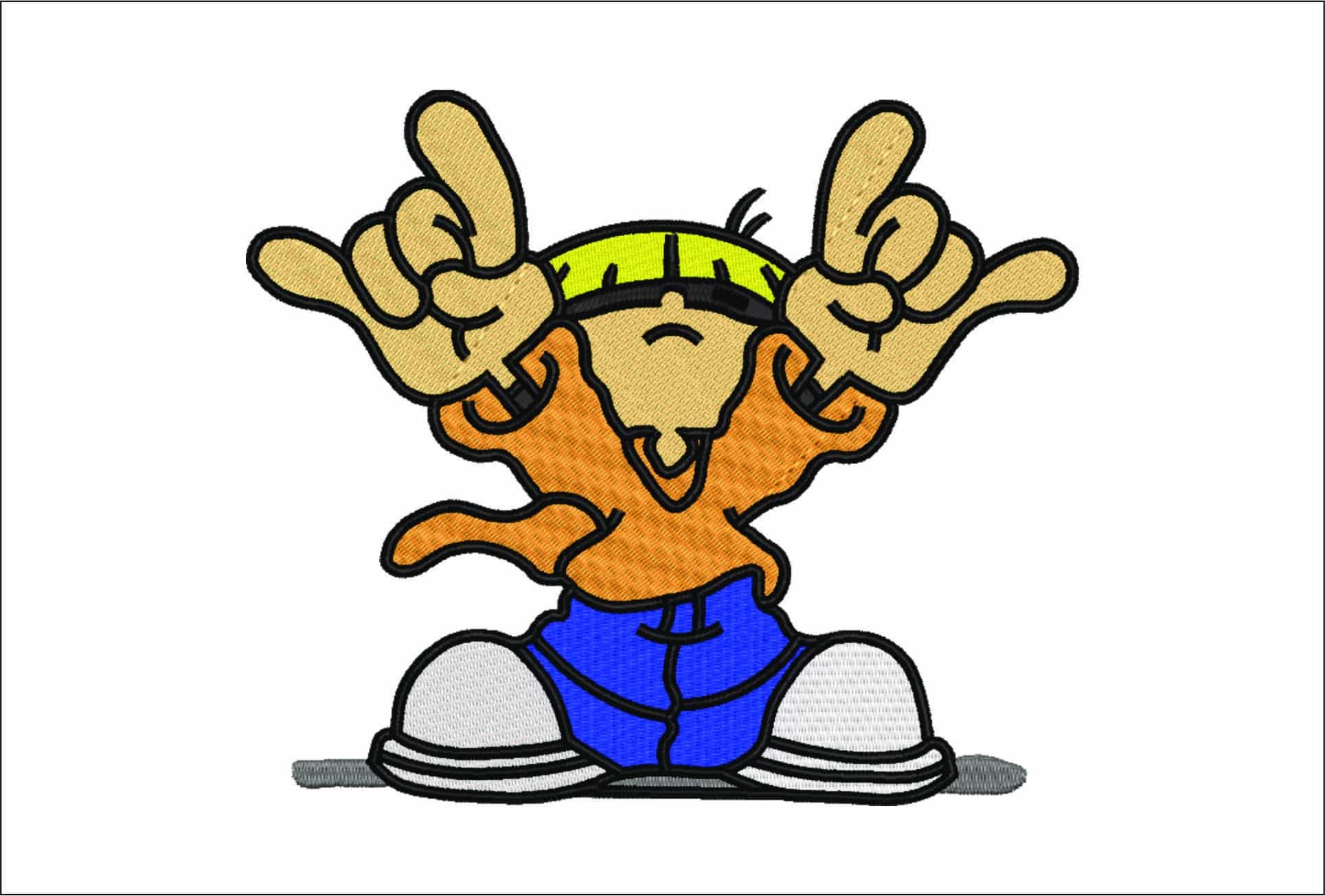 Numbuh 4 Kid Next door- Elegant embroidery design file - instant download