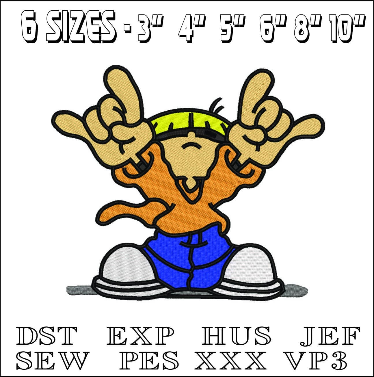 Numbuh 4 Kid Next door- Elegant embroidery design file - instant download — view 2