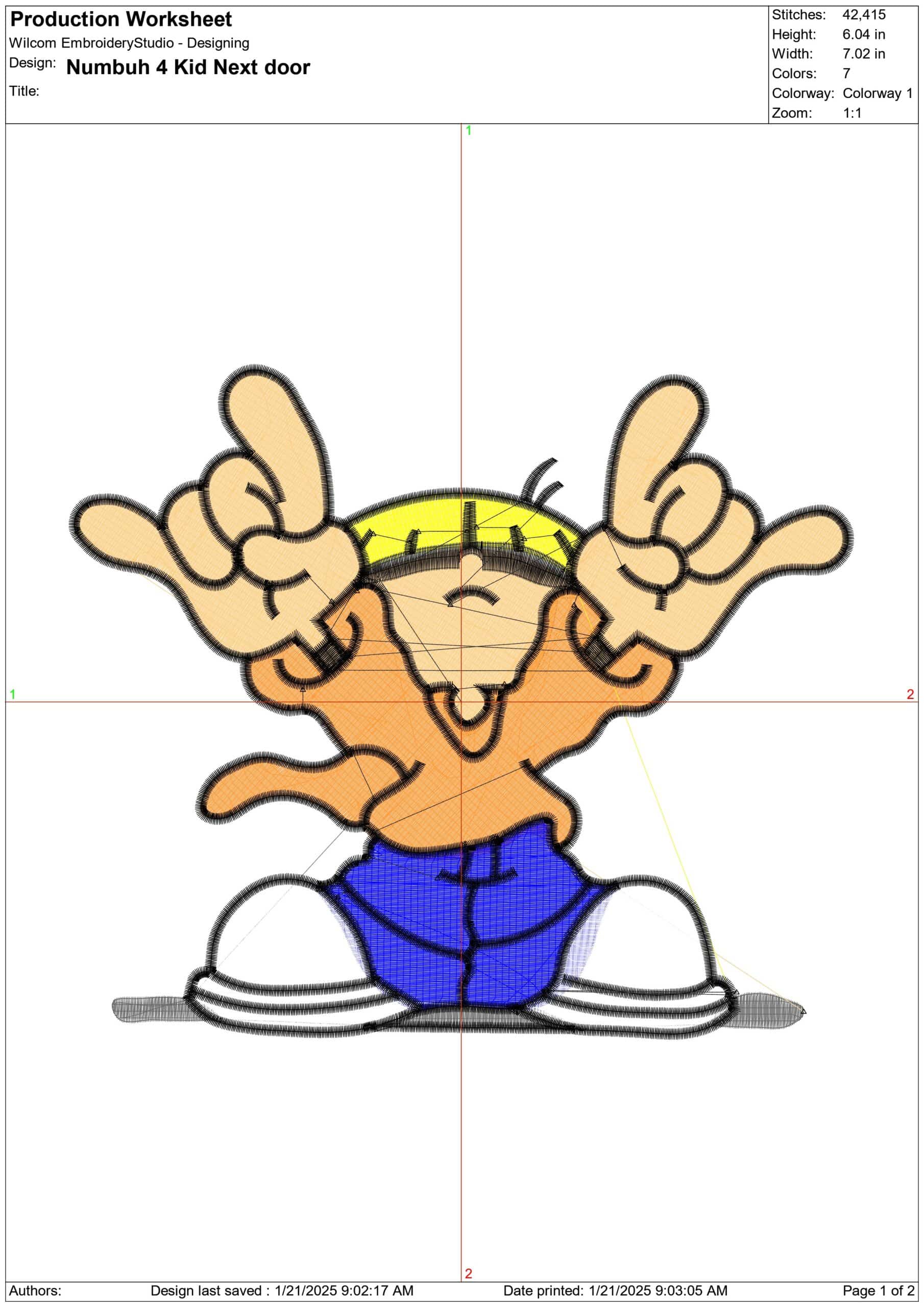 Numbuh 4 Kid Next door- Elegant embroidery design file - instant download — view 3