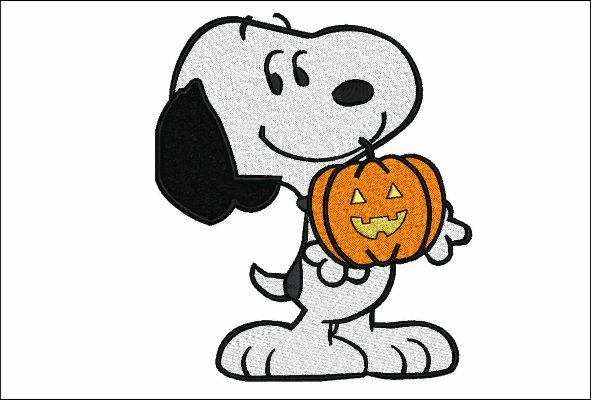 Snoopy Halloween- Elegant embroidery design file - instant download