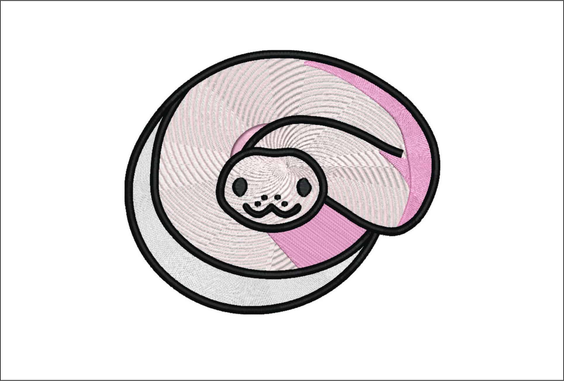 Snake Children- Elegant embroidery design file - instant download