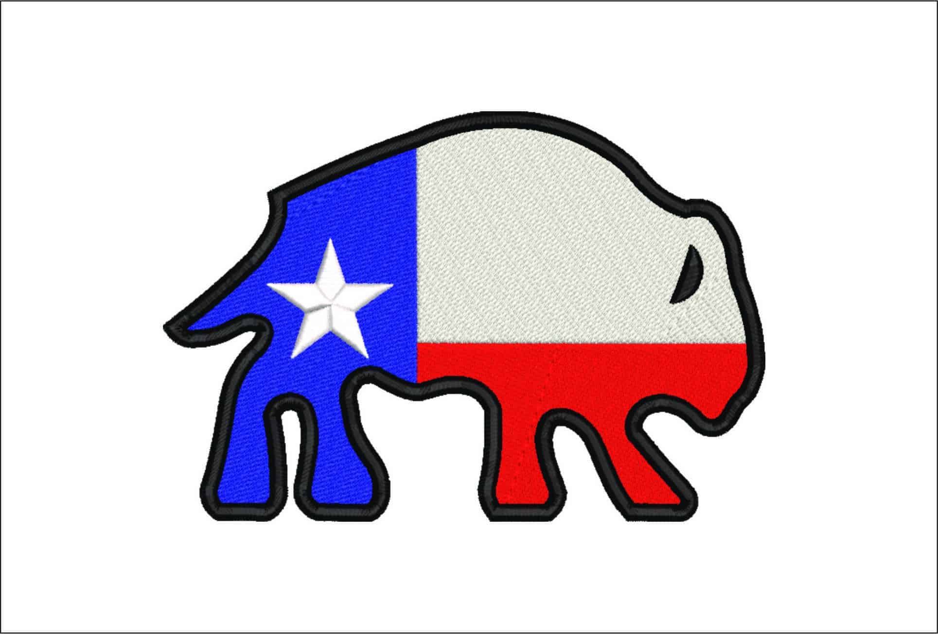 Texas Bull- Elegant embroidery design file - instant download