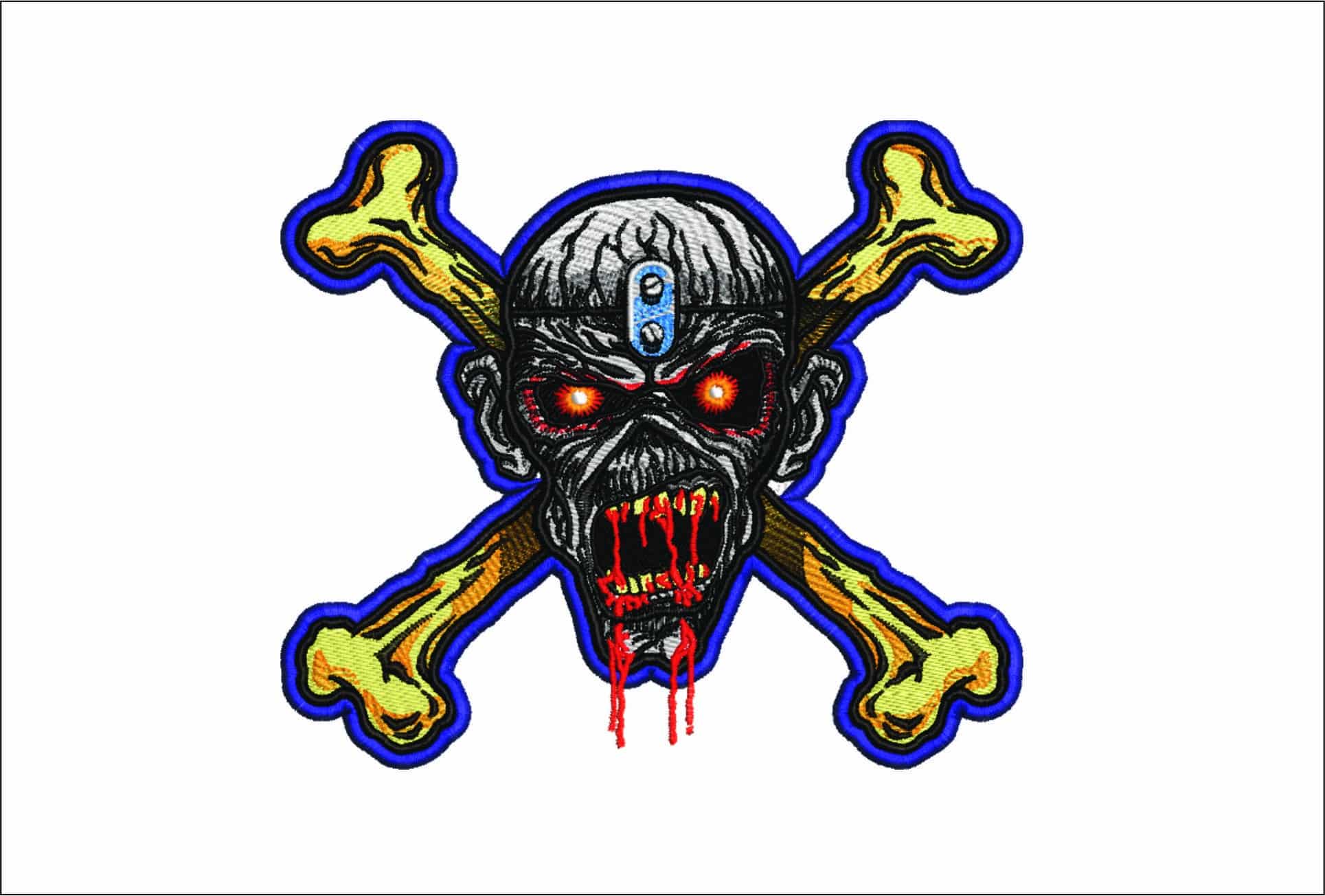 Eddie Iron Maiden- Elegant embroidery design file - instant download