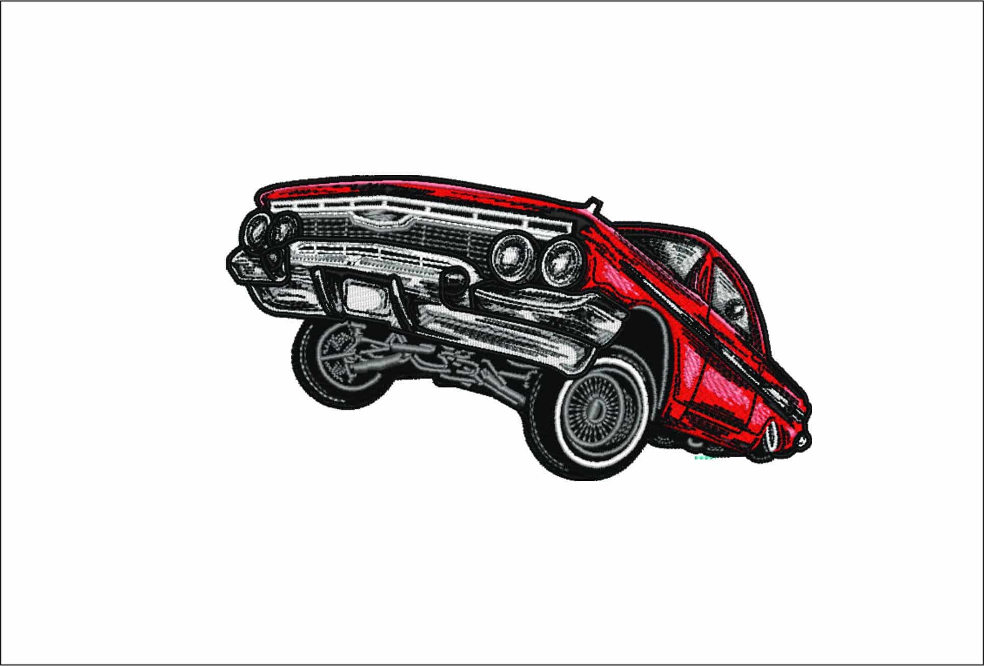 Lowrider Air- Elegant embroidery design file - instant download