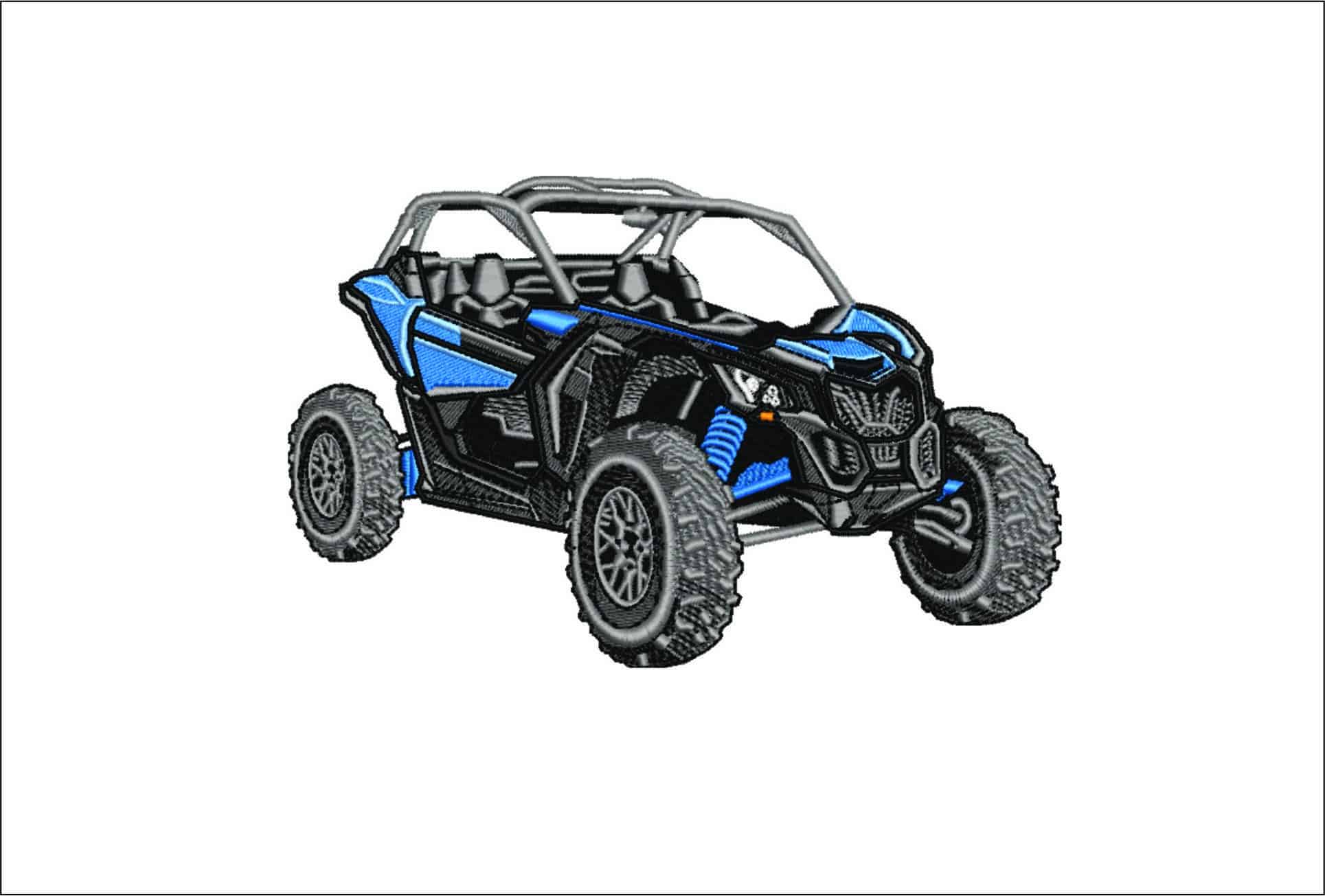 Off Road Dune Buggy- Elegant embroidery design file - instant download