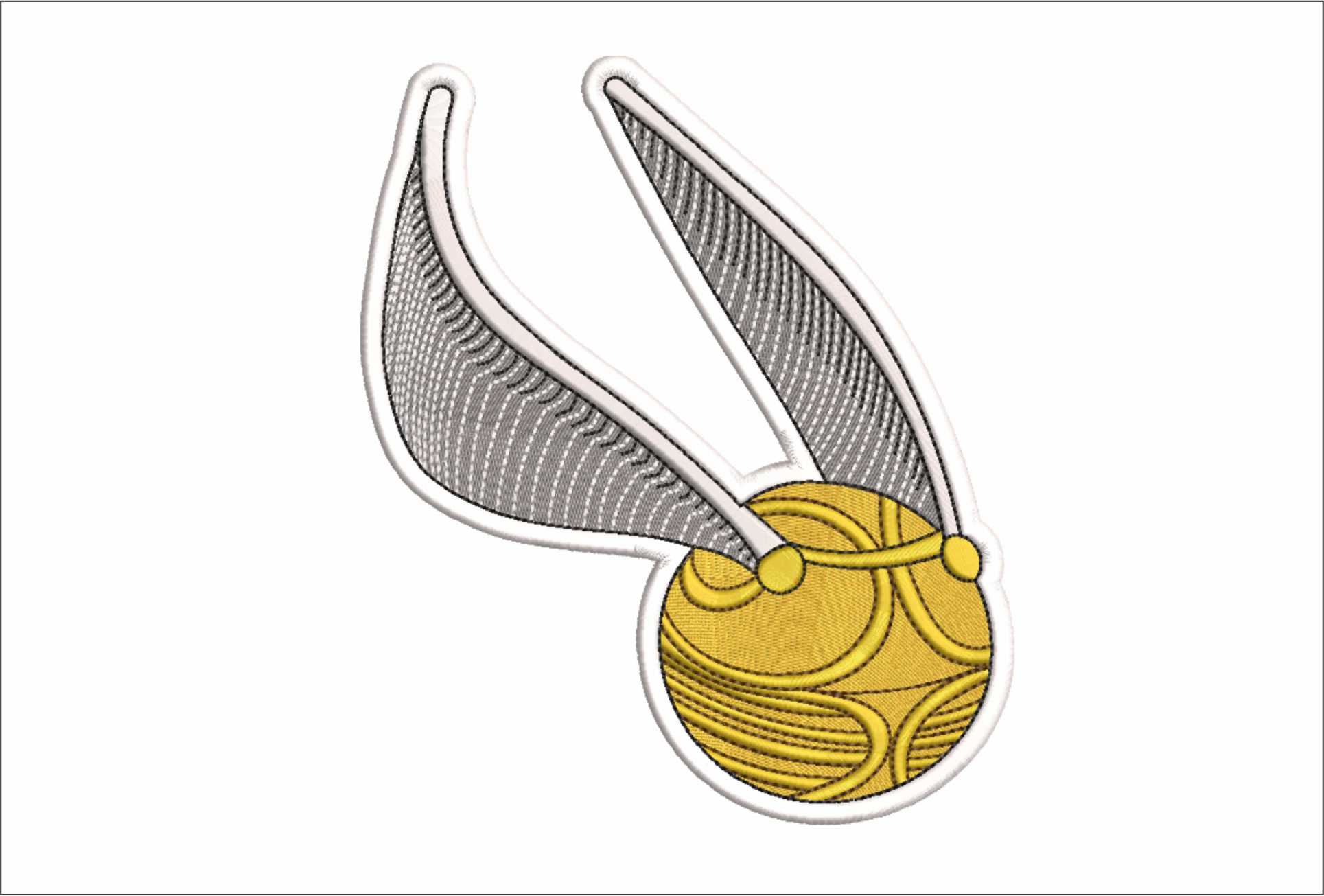 Harry Potter - Quidditch Snitch - Unique Harry Potter Design - High Quality embroidery design file - instant download